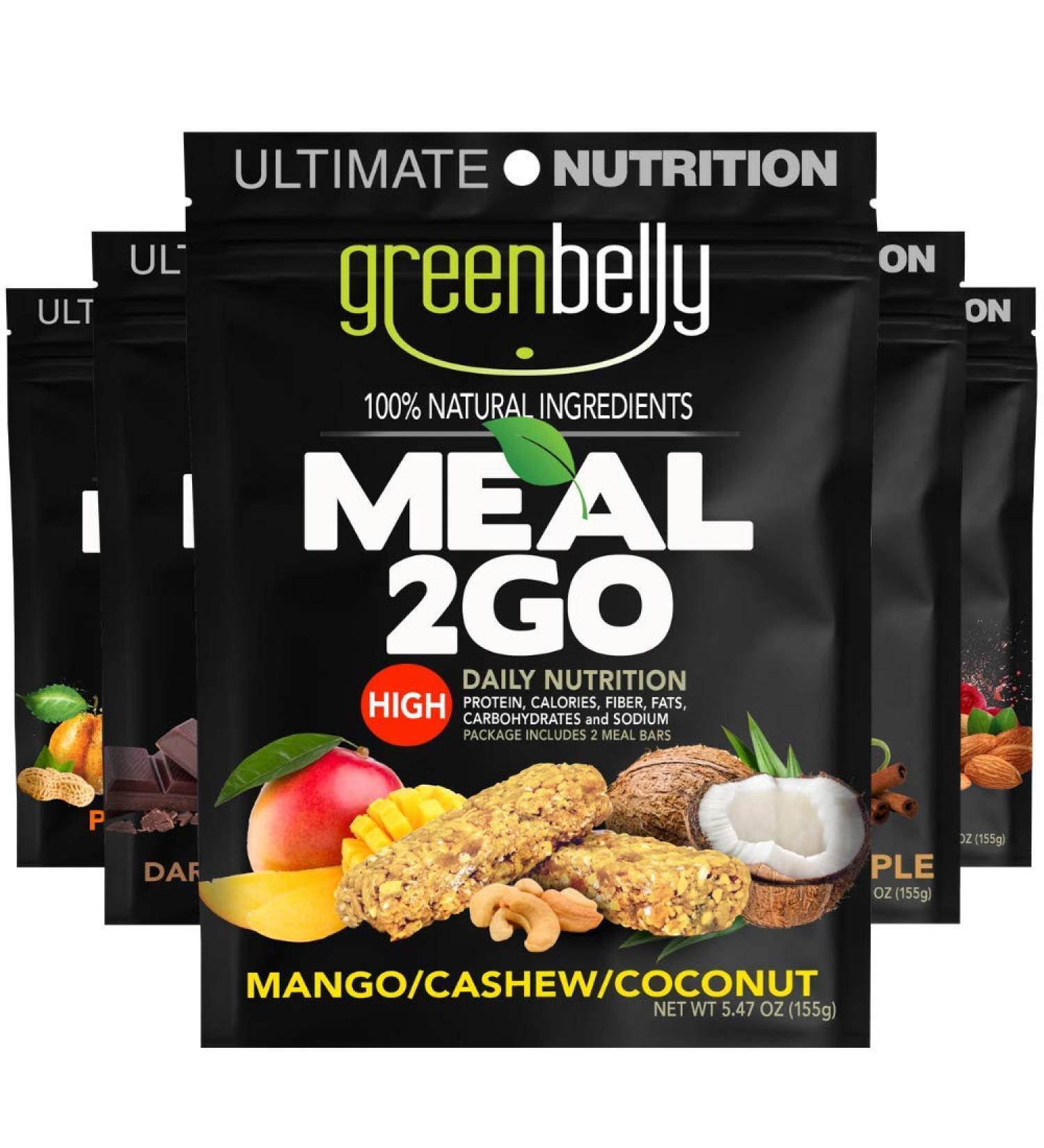 Greenbelly Backpacking Meals - 5 Count Variety Pack | High-Calorie Gluten-Free Bars for Appalachian Trail | Non-Cook Ultralight Food Bars - Buy Online on GoSupps.com
