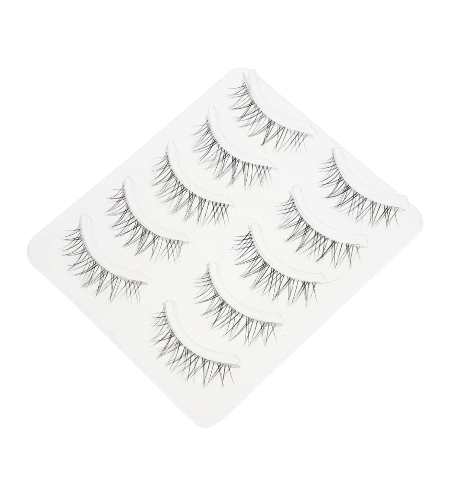 minkissy 5 Pairs Fake Eyelashes Volume Eyelashes False Lashes Faux Pesta as Postizas Naturales Makeup Lashes Lash Extension Accessories Beauty Eyelashes 3d Decorate Sharpen Artificial Fiber - Buy Online on GoSupps.com