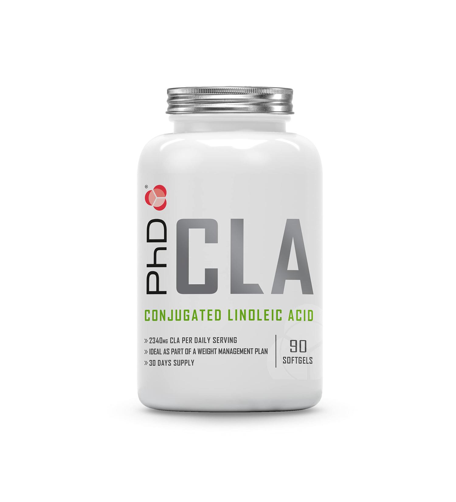 PhD Nutrition CLA Conjugated Linoleic Acid 90 Softgels - Natural Weight Management Supplement - Buy Online on GoSupps.com