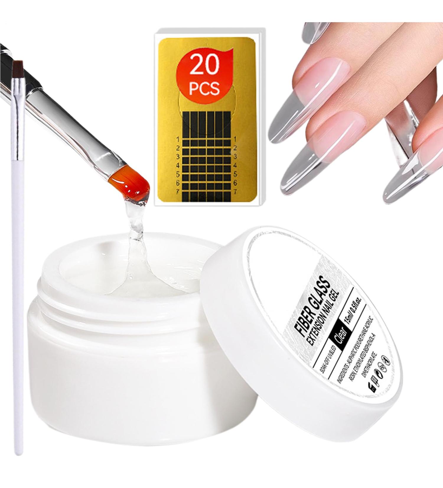  gifyym Cracked Nail Repair Gel - 15ml Nail Repair Kit for Broken Natural Nails | Nail Mend Kit for Broken Natural Nails | Protective Thickener for Restoration - Buy Online on GoSupps.com