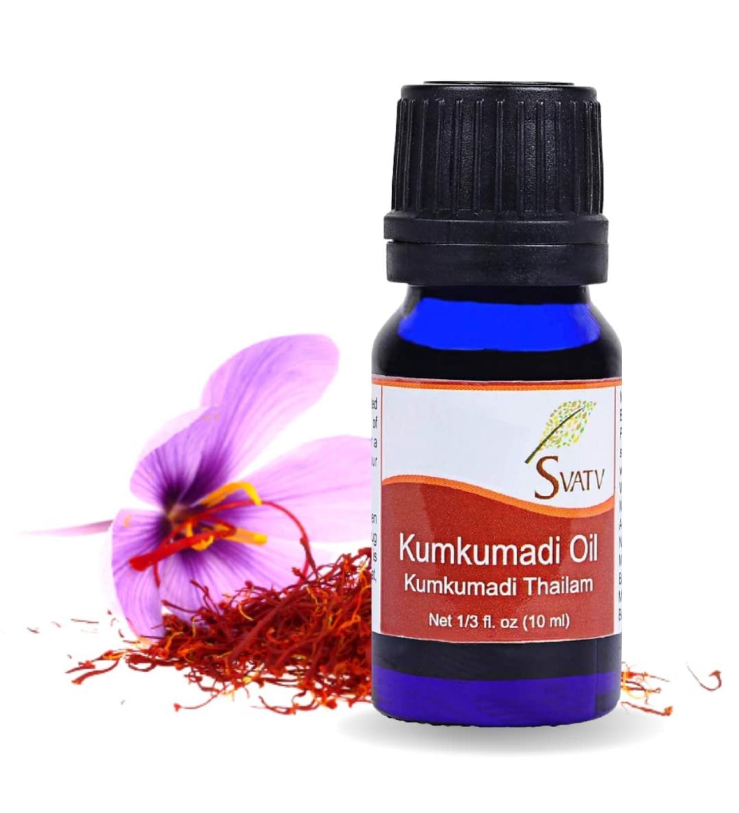 SVATV Kumkumadi Essential Oil - Therapeutic Aromatherapy Oil for Diffusers Yoga & Massage | 10 ml Fragrance Oil for Body Care & Home Improvement - Buy Online on GoSupps.com