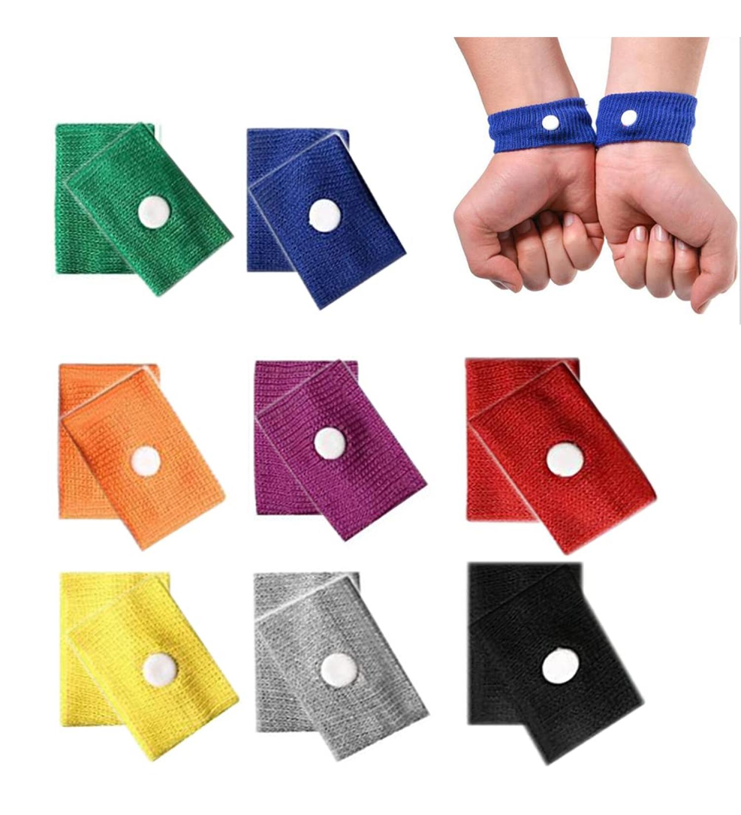16PCS Acupressure Travel Sickness Bands for Adults and Children - Anti Nausea Relief for Sea, Car, Flying, Pregnancy - Buy Online on GoSupps.com