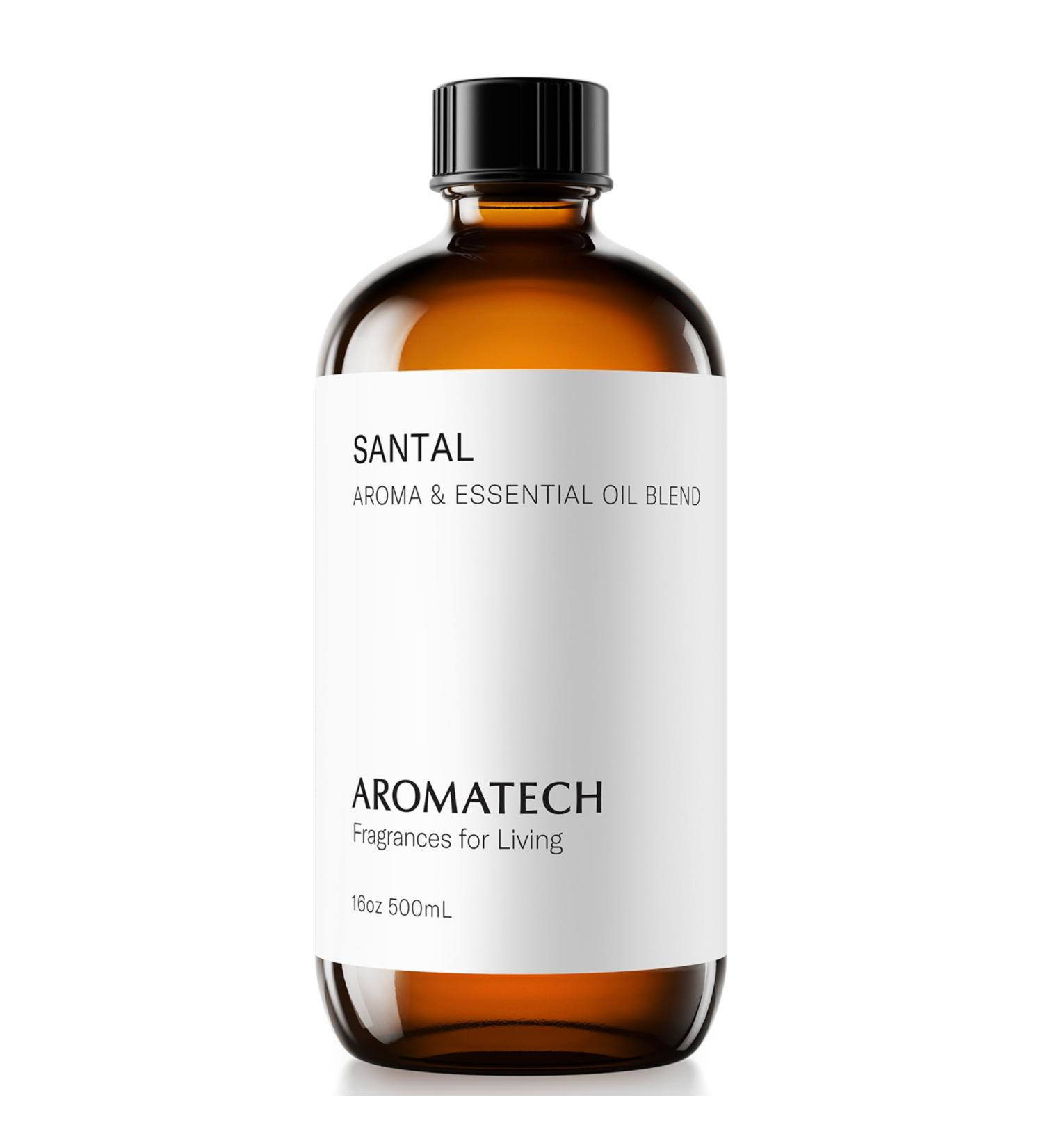 AromaTech Santal Aroma Essential Oil Blend: Luxury Hotel Inspired Aromatherapy with Amber Vanilla Cedar & Sandalwood for Ultrasonic Diffusers (16 Fl Oz (Pack of 1)) - Buy Online on GoSupps.com