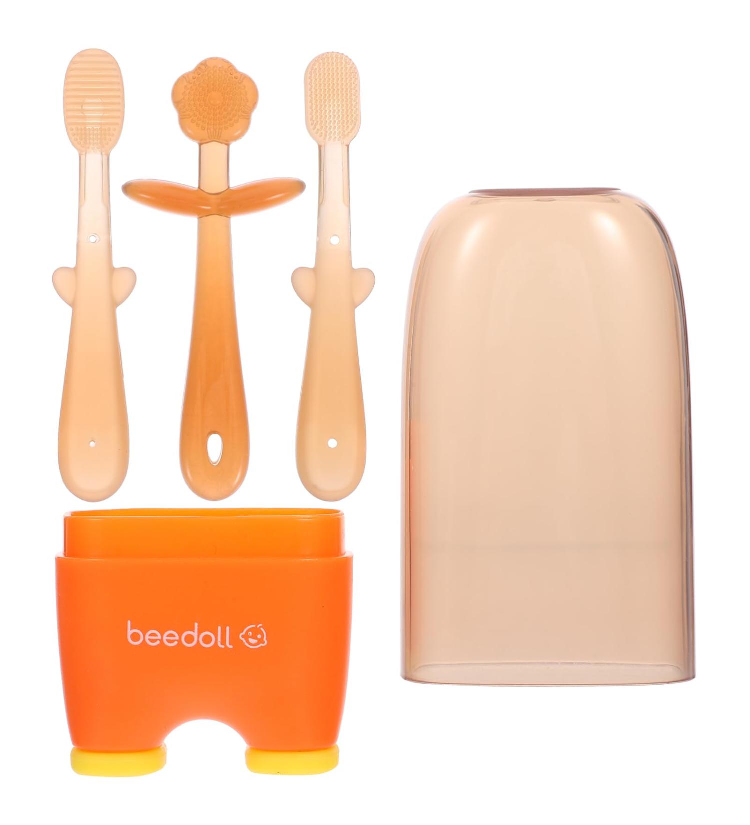 Buy Baby Tongue Cleaners Set | Portable Infant Toothbrush & Oral Care for Kids Toddlers Babies & Pets - Buy Online on GoSupps.com