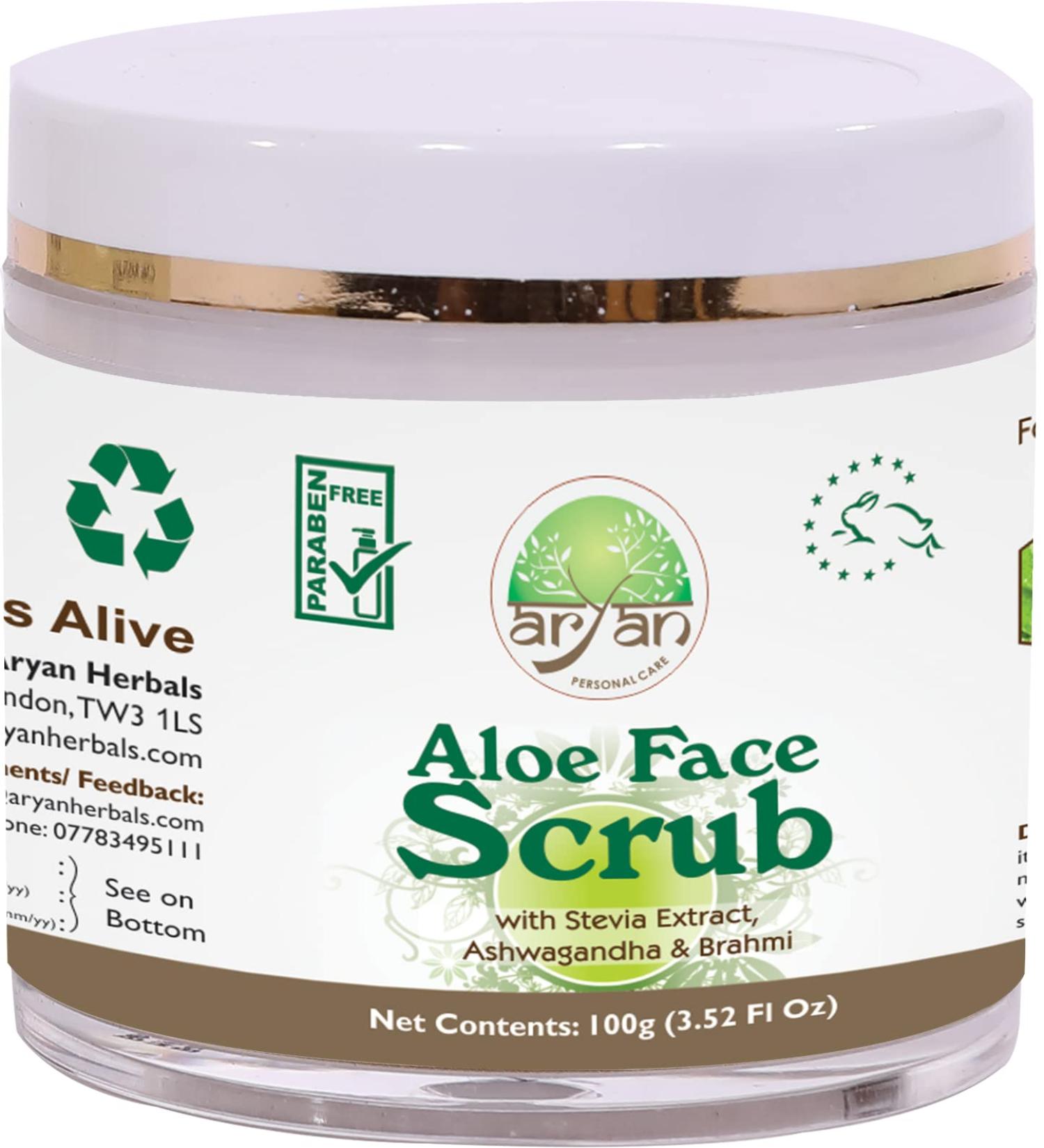 Aryan Aloe Face Scrub 100ml - Buy Online on GoSupps.com