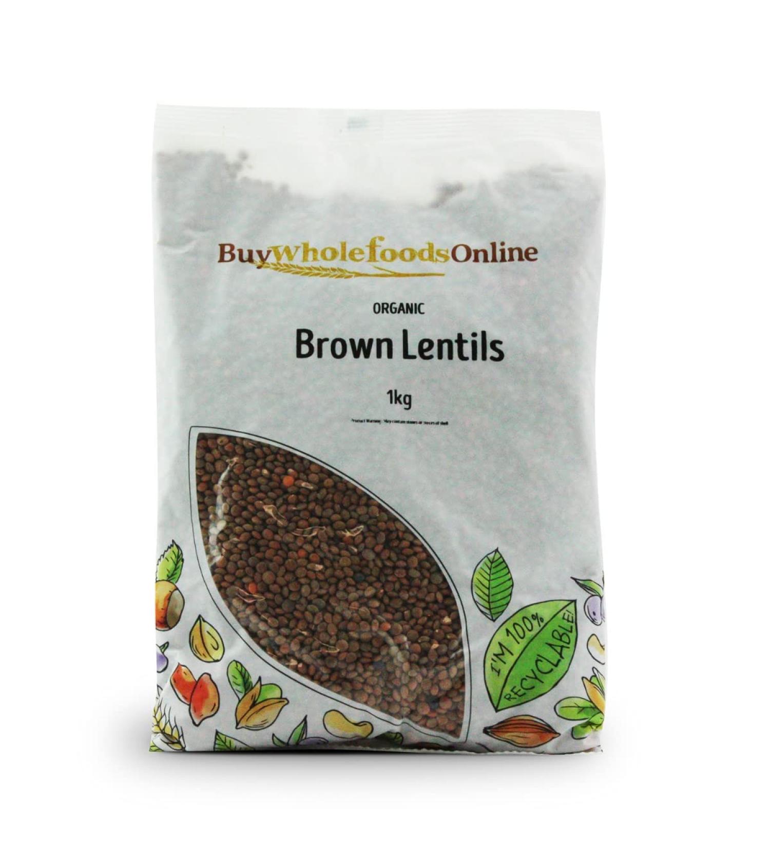 Organic Brown Lentils 1kg (BWFO)