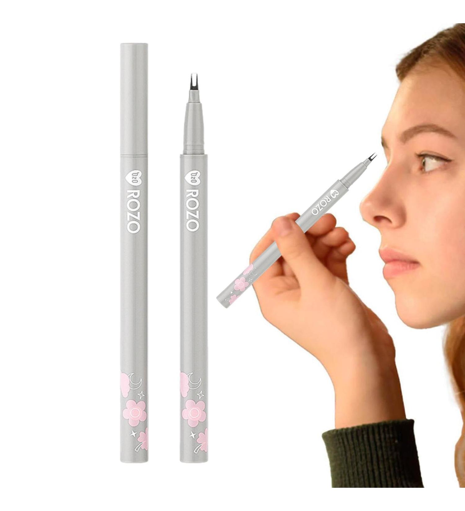 Lower Eyelash Eyeliner - Lower Eyelashes Double Eyelid Liquid Eye Liner Double Eyelid Waterproof Eyeliner Pencil Liquid Eye Liner With Ultra-Fine Tip For Natural Shakven X602# Cool Brown - Buy Online on GoSupps.com