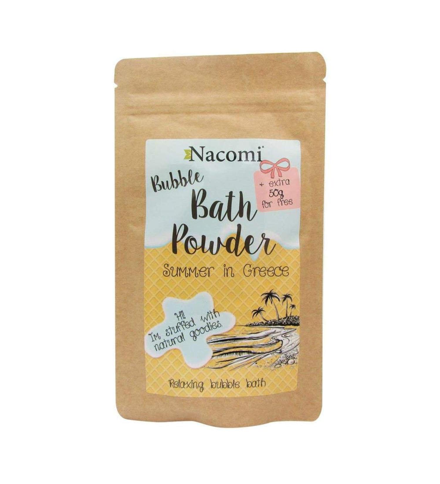 Nacomi Natural Relaxing Bubble Bath Powder Summer in Greece 100+50g