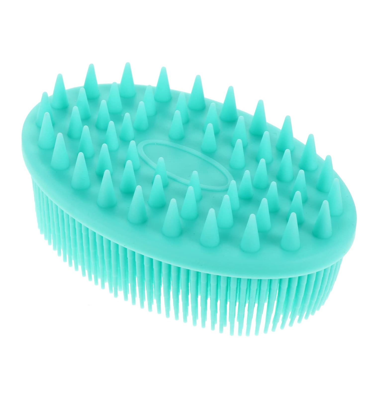 HEALLILY Baby Silicone Bath Brush for Cradle Cap | Soft Hair Massage Scalp Massager for Newborns, Toddlers, Kids | Shower Green - Buy Online on GoSupps.com