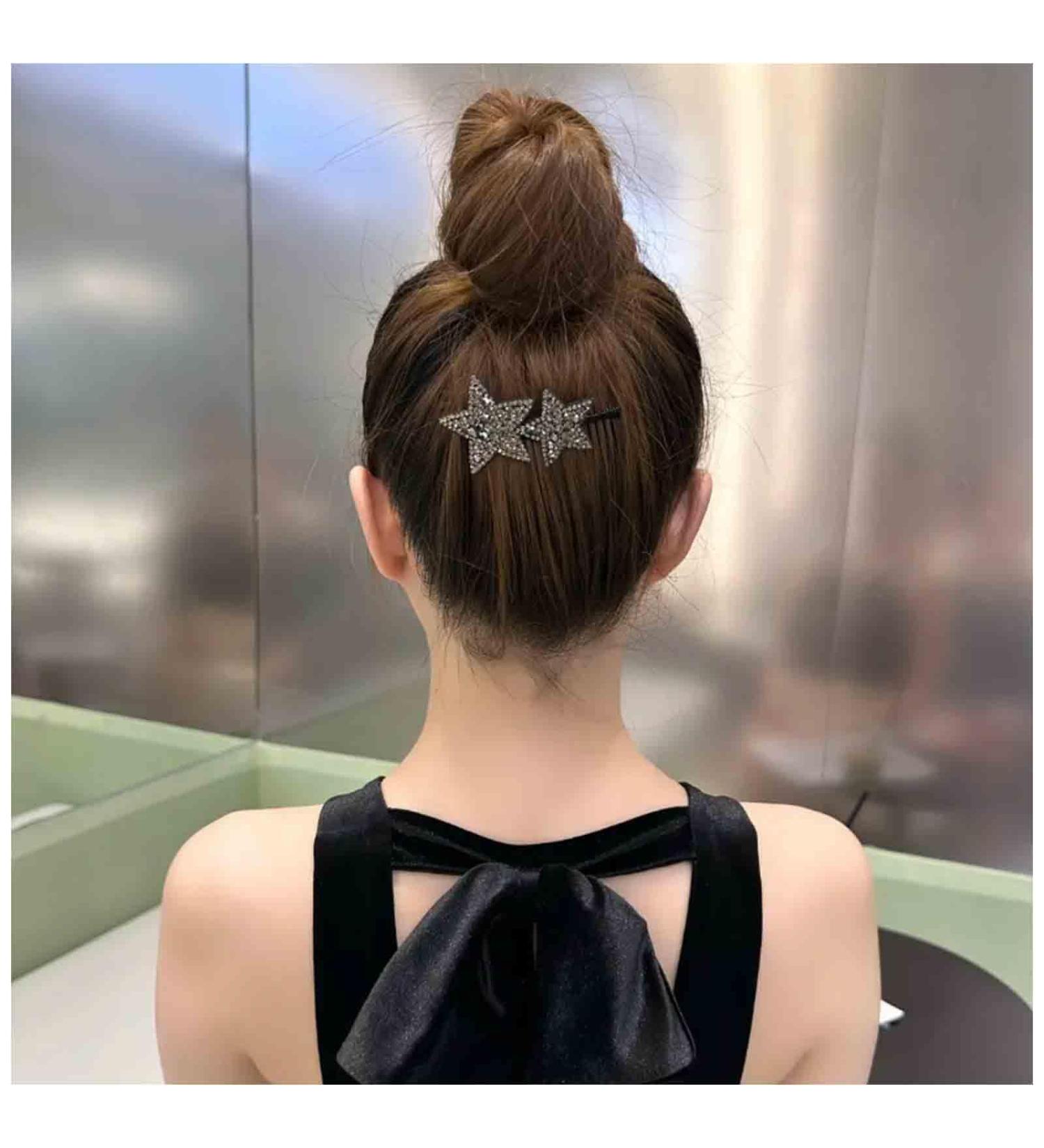 Aneneiceera Vintage Crystal Star Hair Comb Clip Black Cz Hair Barrette Clip Bling Rhinestone Head Comb Headwear Shine Star Headpieces Decorative Hair Accessories for Women and Girls (Black) - Buy Online on GoSupps.com