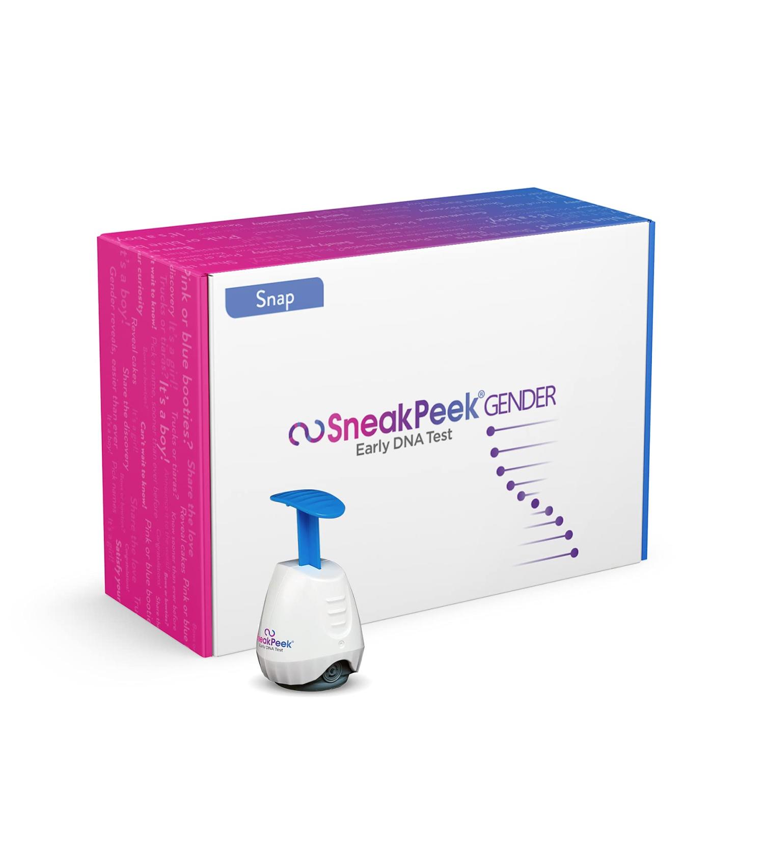 SneakPeek DNA Test Gender Prediction - 99.9% Accuracy at 6 Weeks - Lab Fees Included - Easy & Painless Collection (Snap) | Shop Now - Buy Online on GoSupps.com