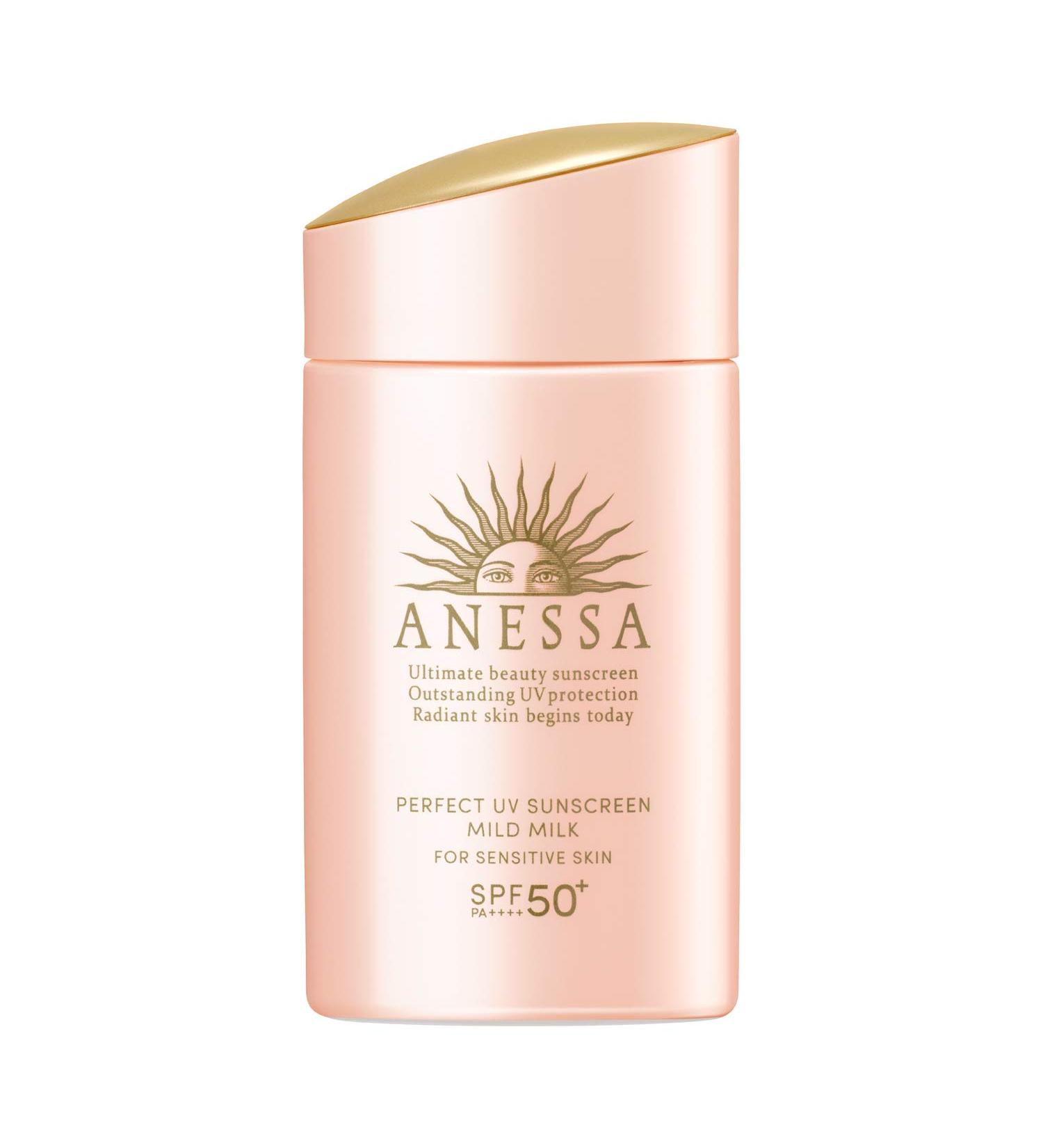 SHISEIDO ANESSA Perfect UV Sunscreen Mild Milk N SPF50+ PA++++ 60ml - Broad Spectrum Protection - Buy Online on GoSupps.com