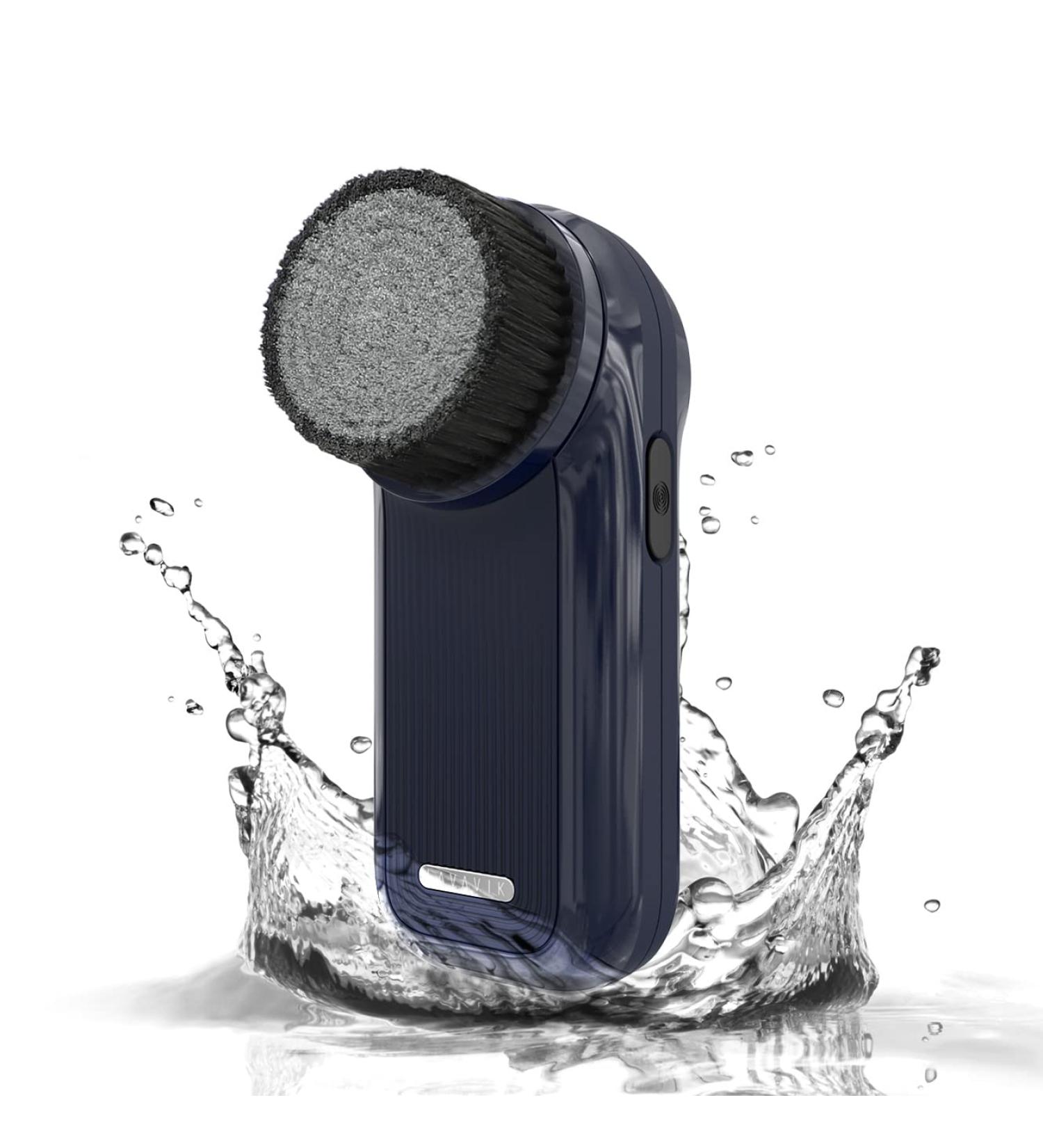 Sonic Facial Cleansing Brush - Rechargeable Waterproof Device for Deep Cleaning & Exfoliating - Gentle Massaging - 2 Brushes Included - White - Buy Online on GoSupps.com