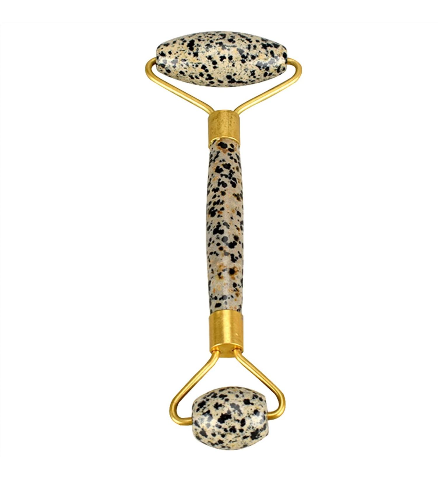 Massage Roller Crystal Jade Stone Cellulite Wrinkle Roller Cool Beauty Tool for Skin Care 1Pcs Multicolor - Buy Online on GoSupps.com