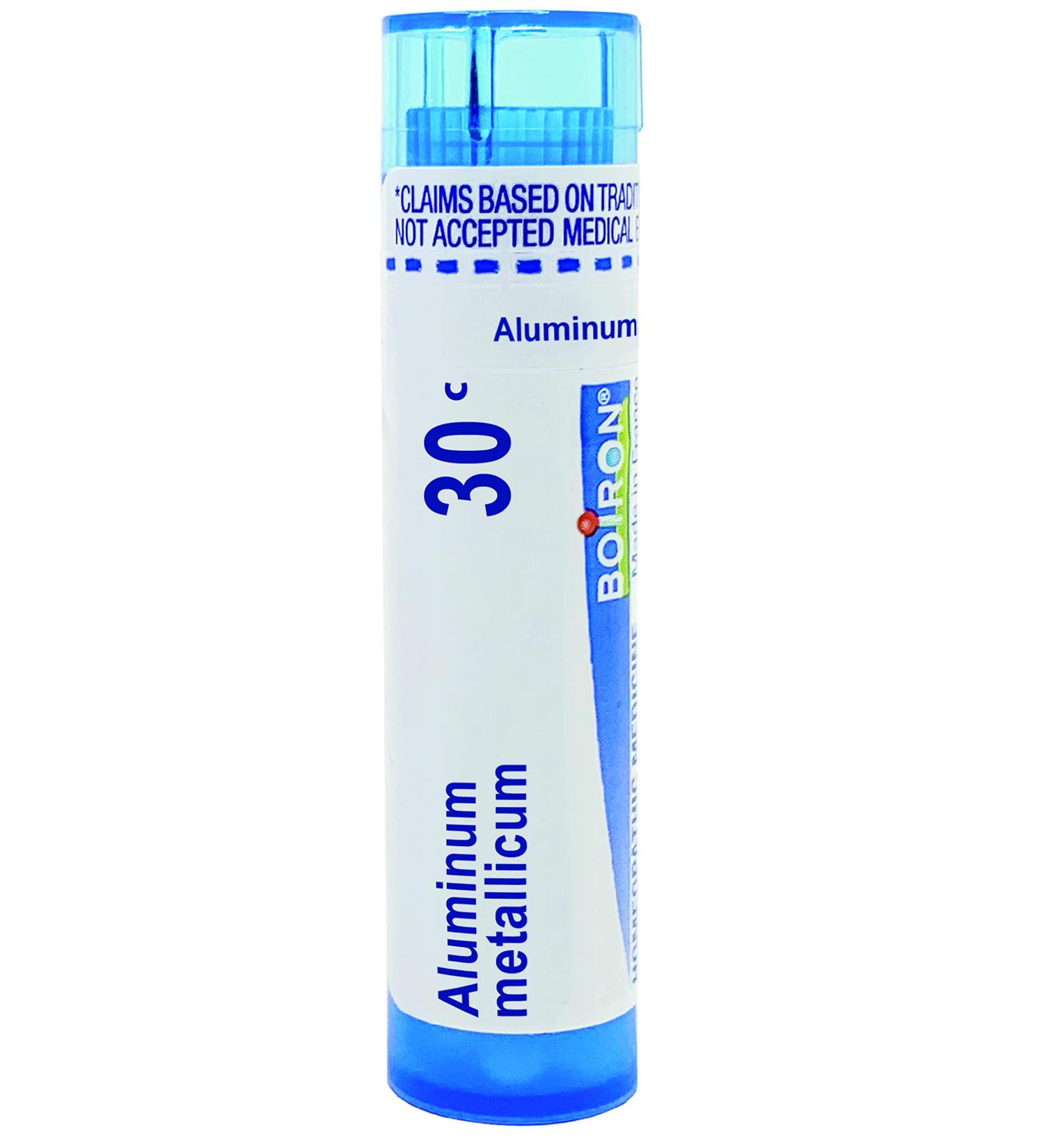 Boiron Aluminium Metallicum 30C - Effective Remedy for Dry Skin & Constipation - 80 Pellets - International Shipping Available - Buy Online on GoSupps.com
