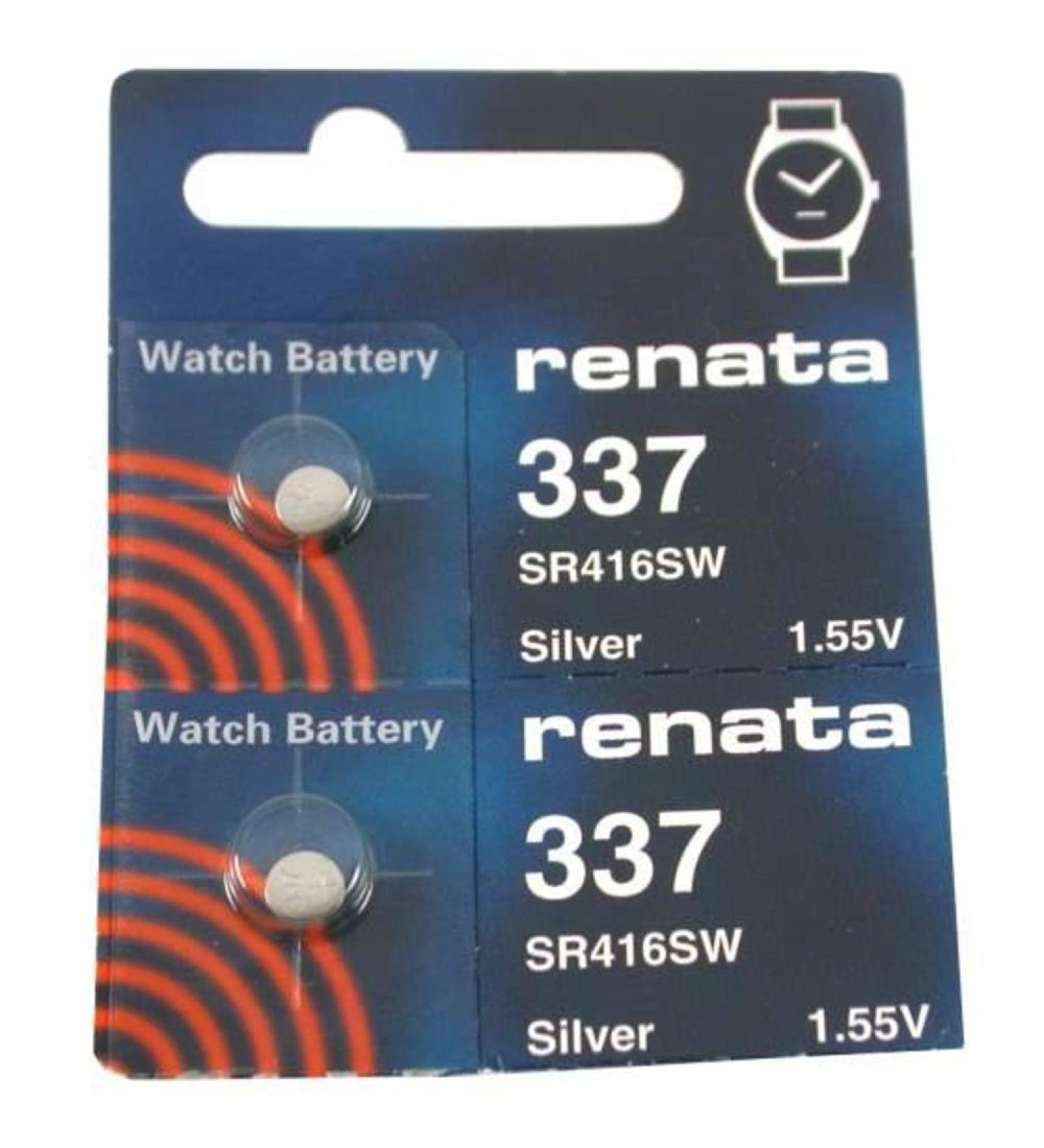 #337 Renata Watch Batteries 2Pcs