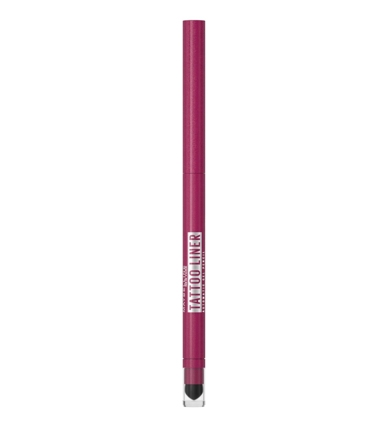 Maybelline New-York - Smokey Effect Eye Gel Pencil - Waterproof & 36h Hold - Smokey Tattoo Liner - Color: Burgundy Break - Buy Online on GoSupps.com
