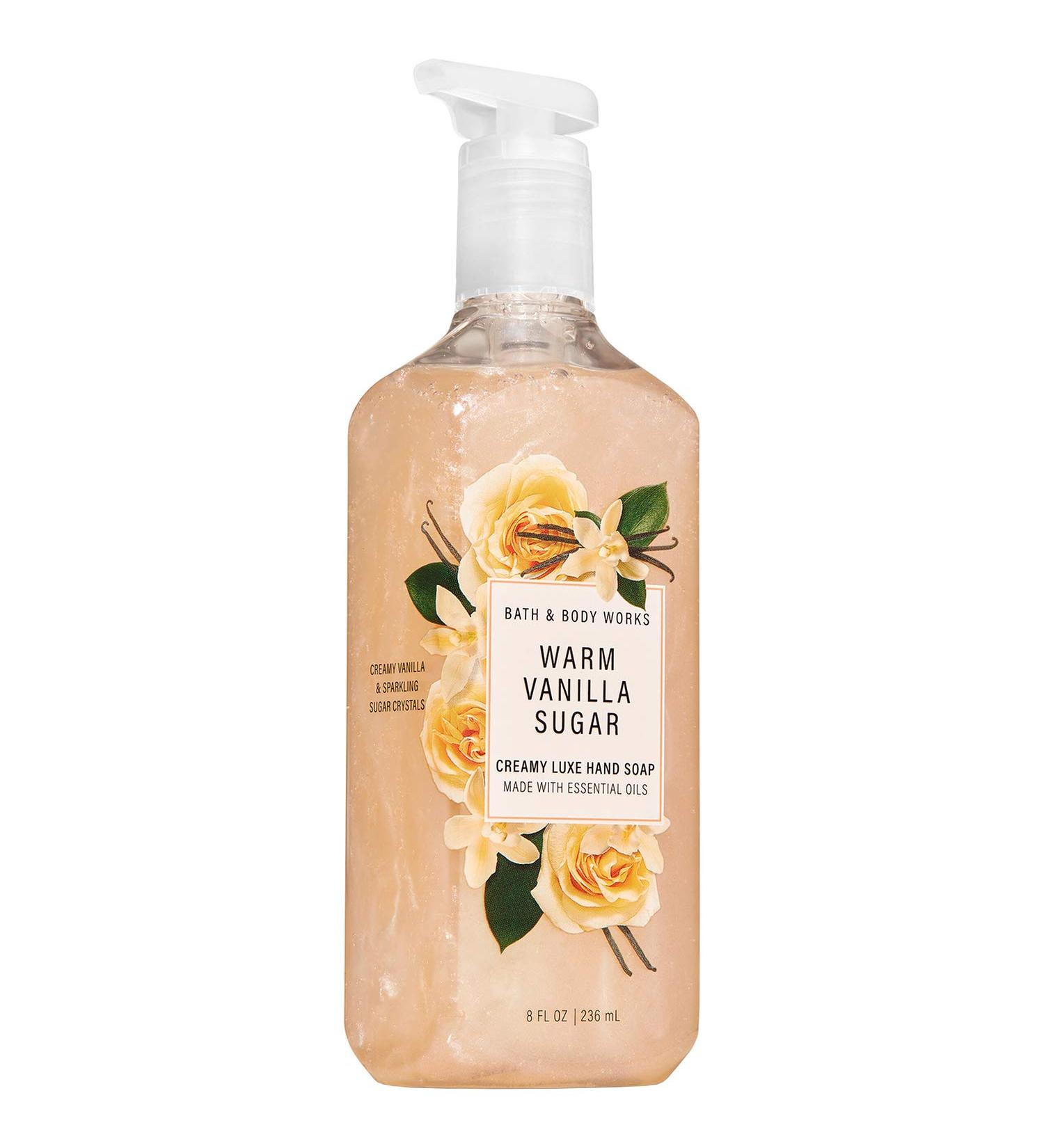 Bath and Body Works WARM VANILLA SUGAR Creamy Luxe Hand Soap 8 Fluid Ounce (2020 Edition) Vanilla 8 Fl Oz / 236 mL