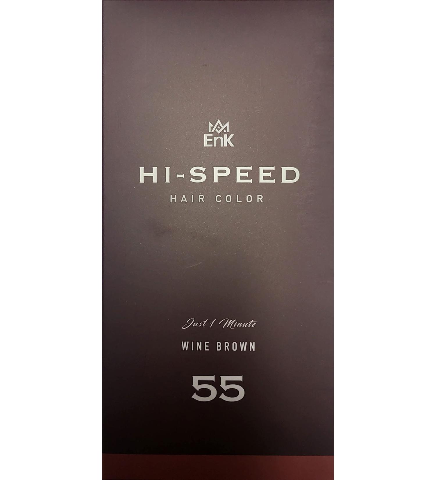 1 Minute Hi-Speed Hair Color #55 Wine Brown - Fast-Acting Hair Dye 17.64 oz | Shop Internationally - Buy Online on GoSupps.com