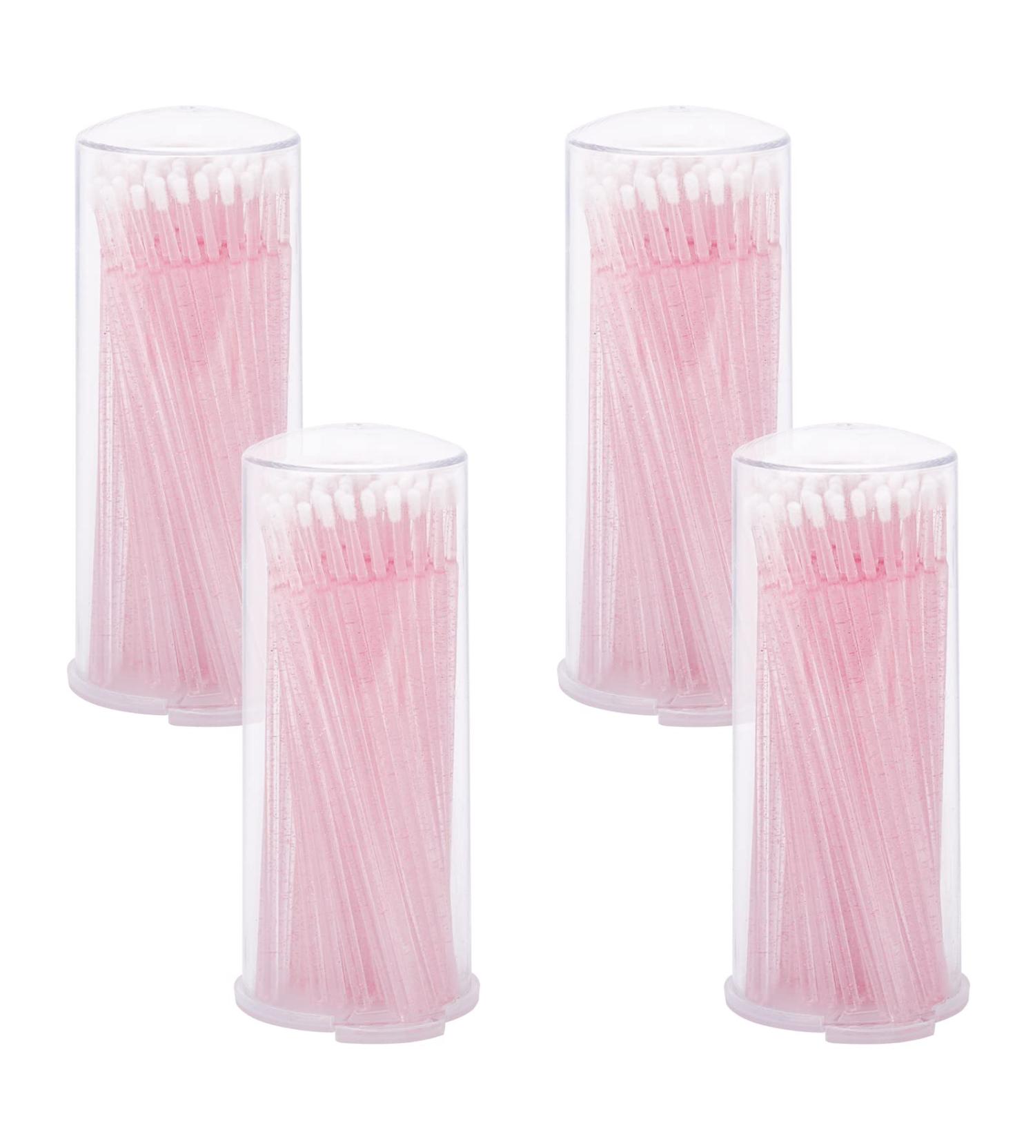 G2PLUS 400PCS Crystal Pink Micro Applicators Brushes - Disposable Eyelash Extension Swabs for Crafting - Buy Online on GoSupps.com