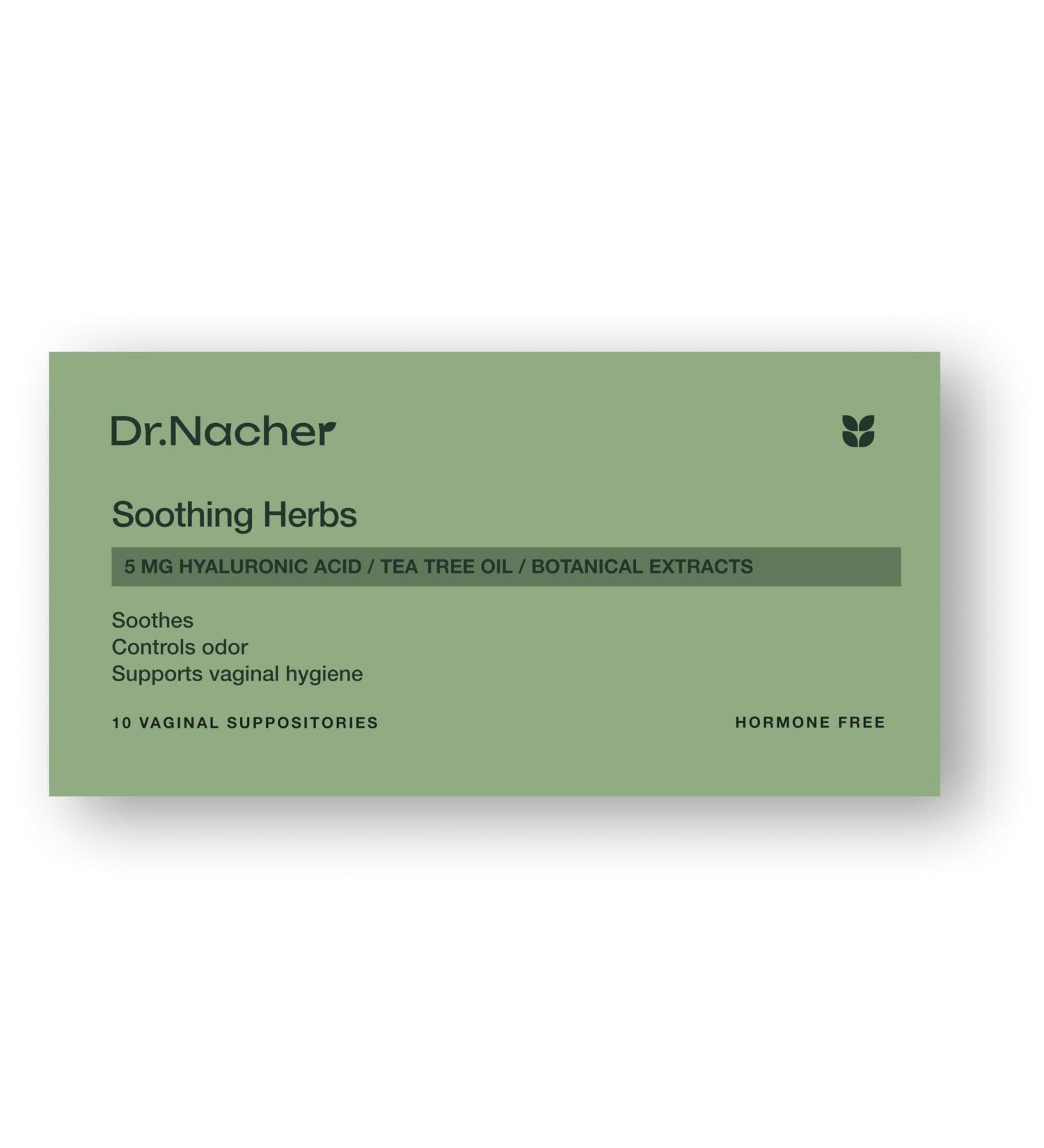 Sooting Herbs Vaginal Suppositories | 100% pH Friendly | Relieve Yeast Itching Burning Odor & Discharge | Natural Herbal Solution - Buy Online on GoSupps.com