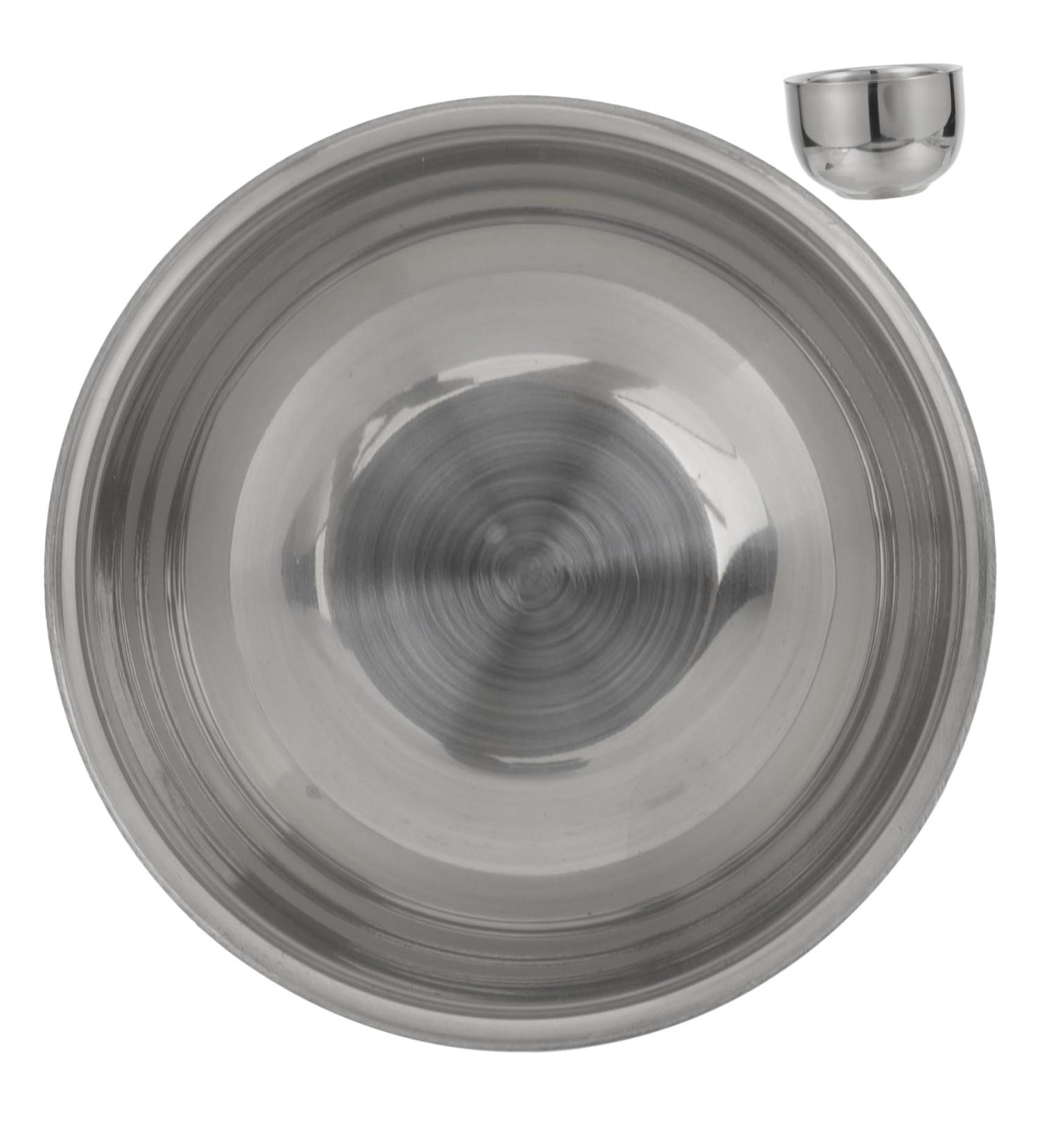 Angoily Stainless Steel Mixing Bowl - Ideal for Hair Dye Shaving Foam & Soap - Essential Shaving Tool & Accessories for Men - Buy Online on GoSupps.com