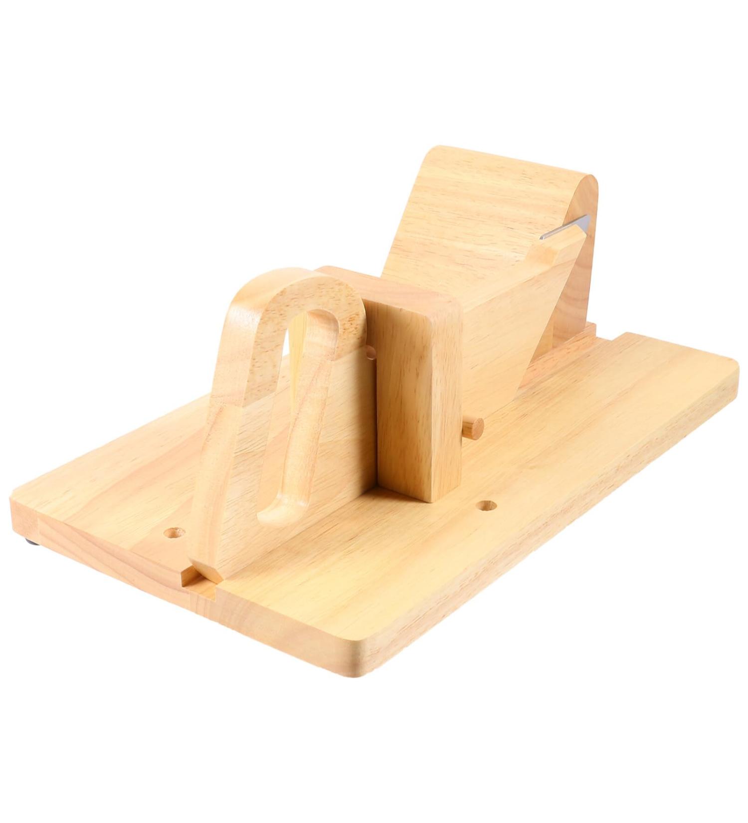 HOLIDYOYO 1pc Ham Cut Sausage Sausage Bratwurst Kitchen Cutting Tool Ham Guillotine Ground Sausage Italian Wood Sausage Metal Cutters Chopper Wooden Hot Dog - Buy Online on GoSupps.com