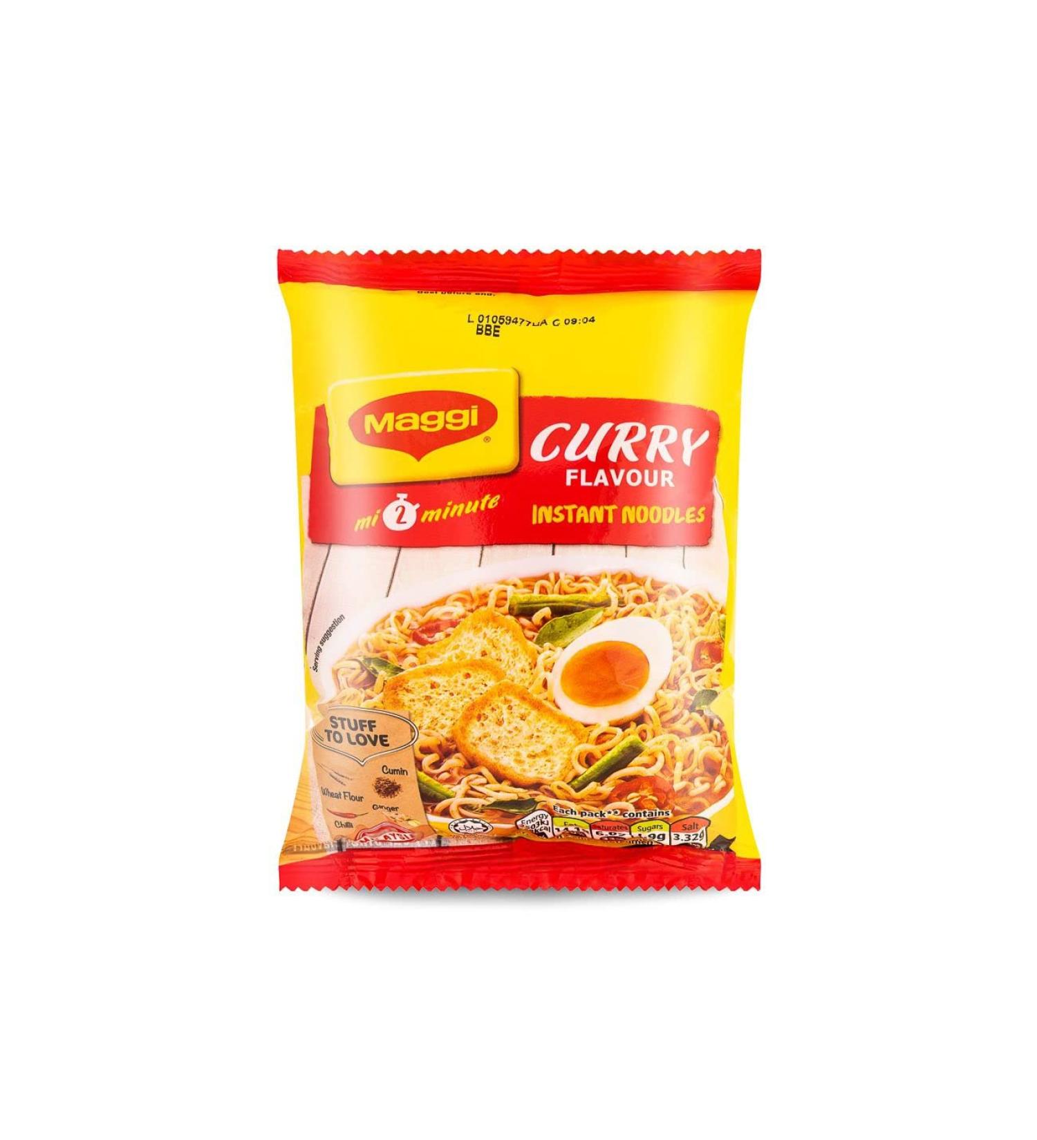 Maggi Instant Noodles Curry Flavour (Authentic Malaysian Recipe) 79g (Pack of 20) - Buy Online on GoSupps.com
