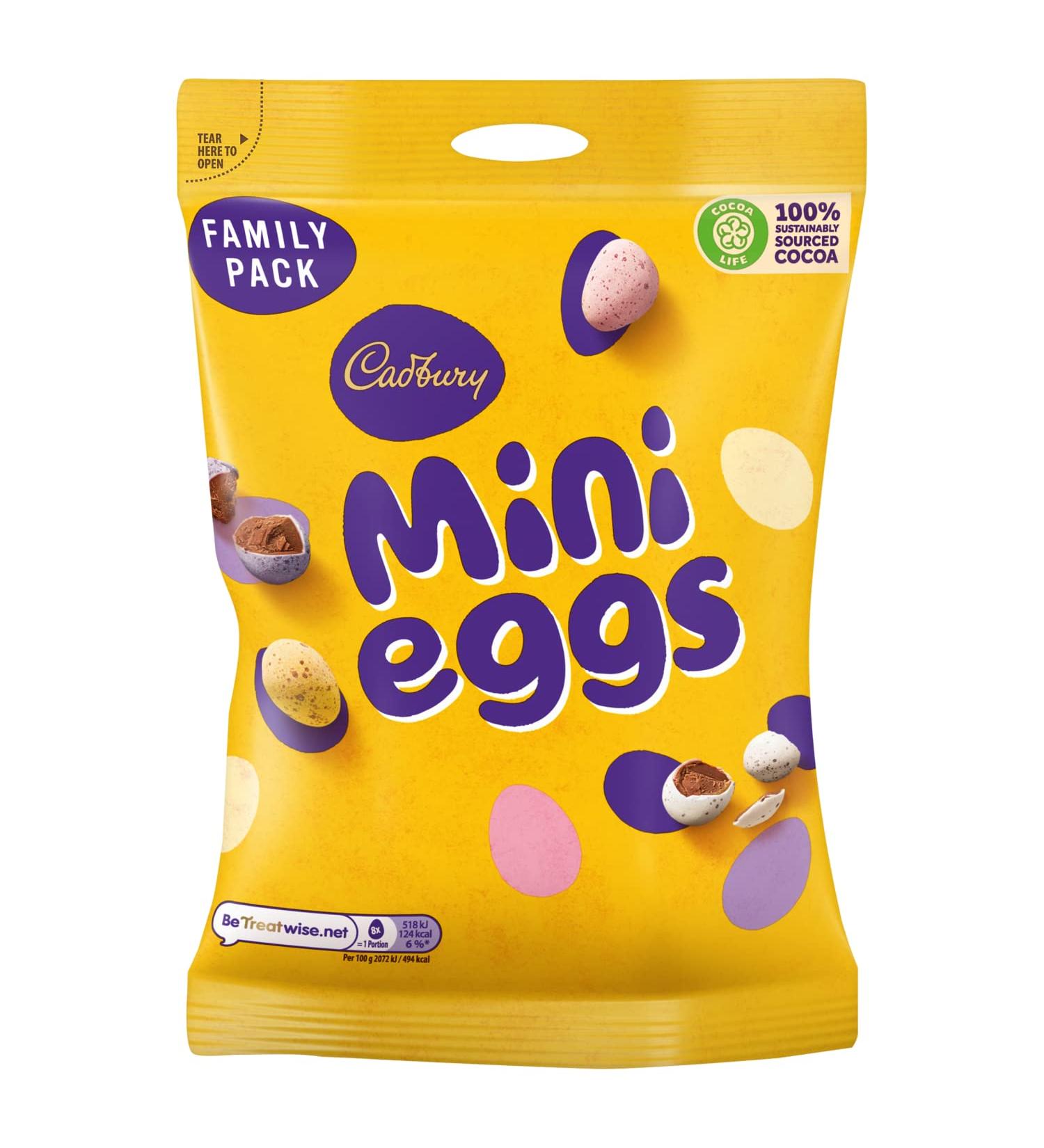  Cadbury Cadbury Mini Eggs Family Bag 296g - Buy Online on GoSupps.com