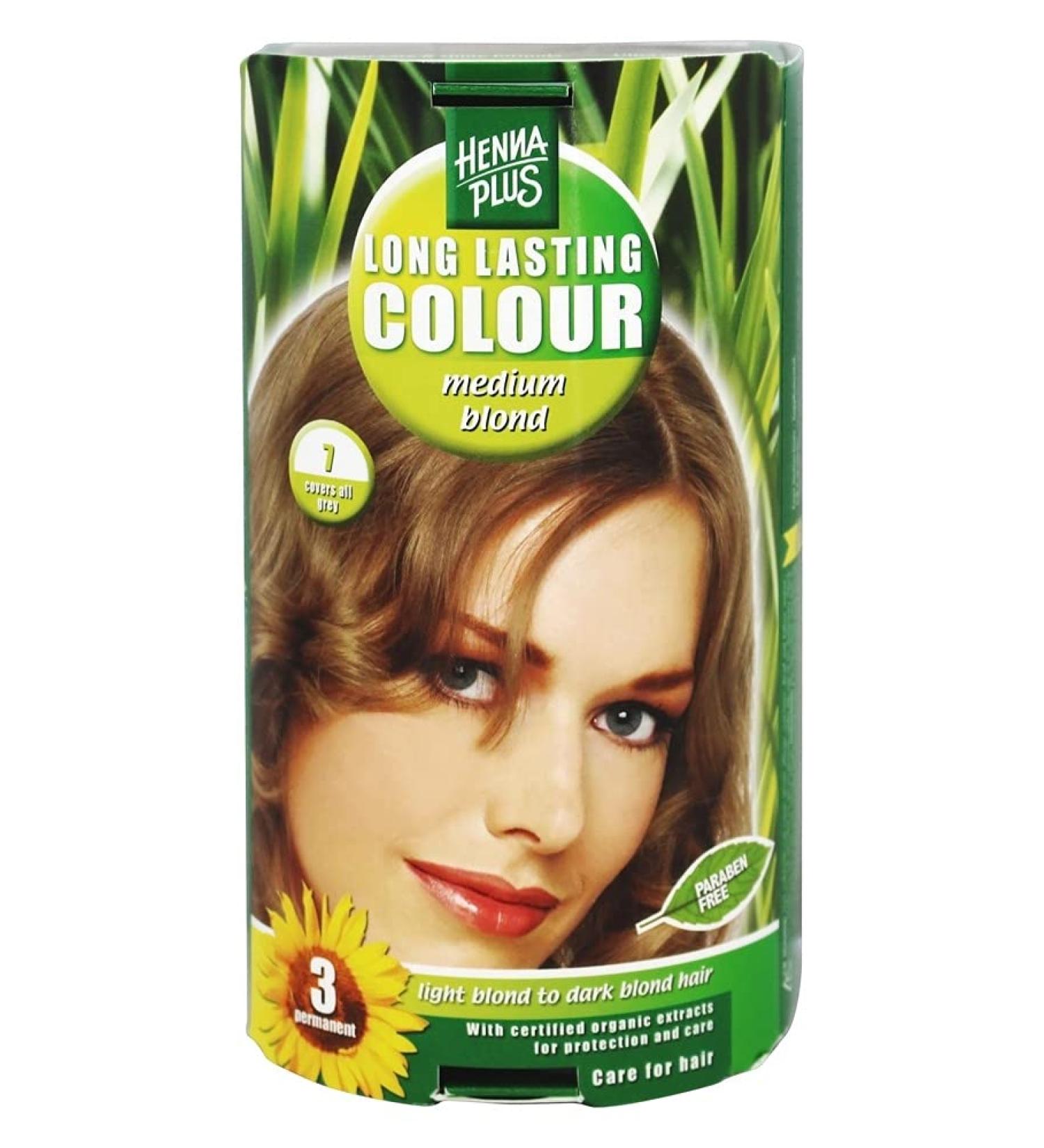 Hennaplus Long Lasting Medium Blond - Vibrant Hair Color for International Shipping - Buy Online on GoSupps.com