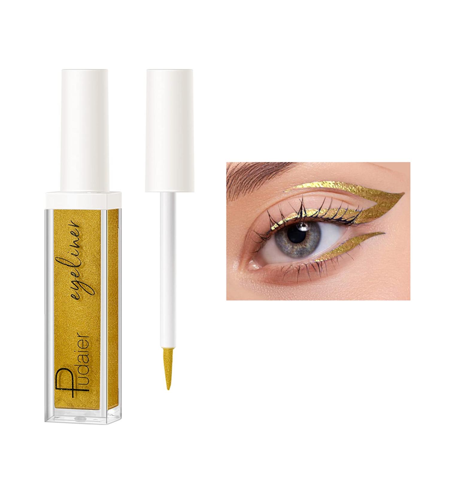 ZUK Glitter Liquid Eyeliner - Quick-Drying & Waterproof - Rich Pigment, Long Lasting - 0.11 Fl Oz - Buy Online on GoSupps.com