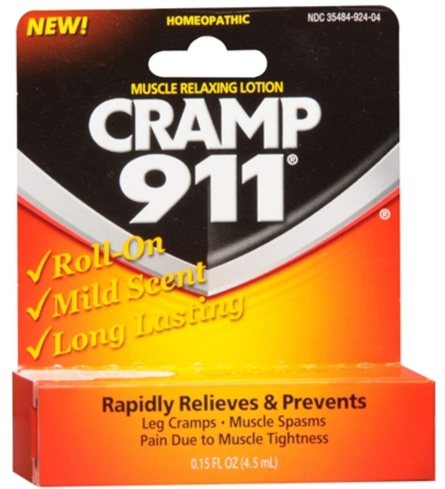 Cramp 911 Muscle Relaxing Roll-On Lotion 4.50 mL (Pack of 12)