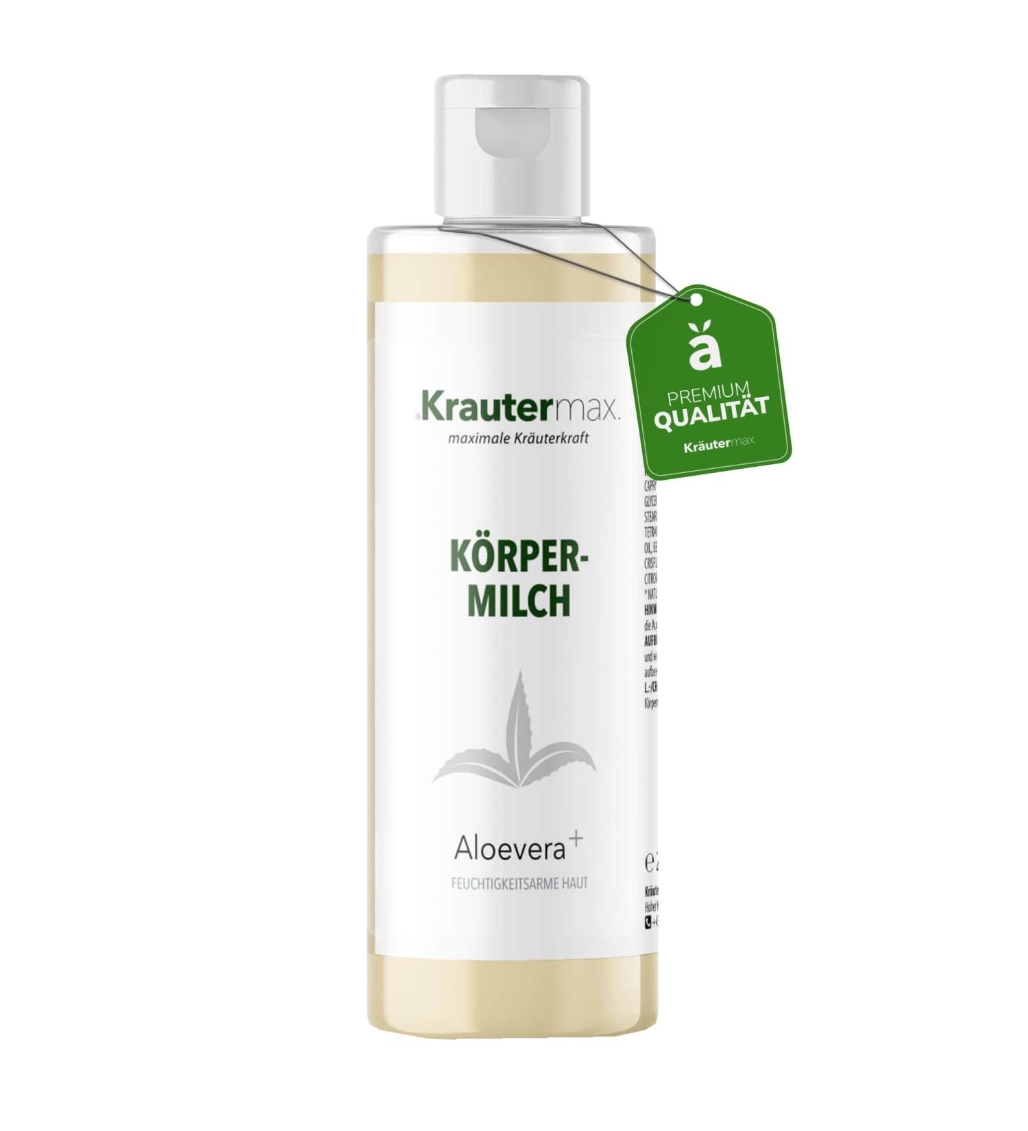 Aloe Vera Body Milk with Leaf Extract | Nourishing Body Lotion 250ml - International Shipping Available - Buy Online on GoSupps.com