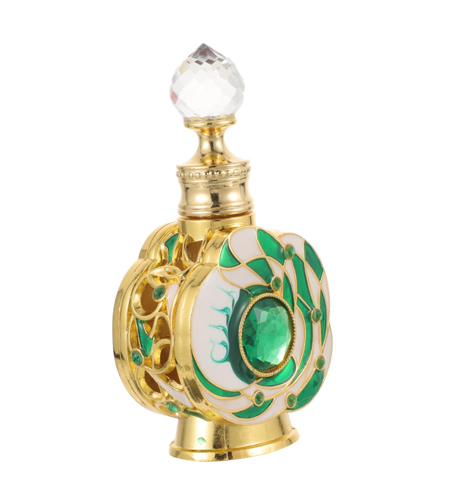 Healeved Perfume Bottle Essential Oil Perfume Dubai Perfume Finery Perfume Essential Oil Holder Bottle for Essential Oil Vintage Bottle Middle East Metal Bottle Travel - Buy Online on GoSupps.com