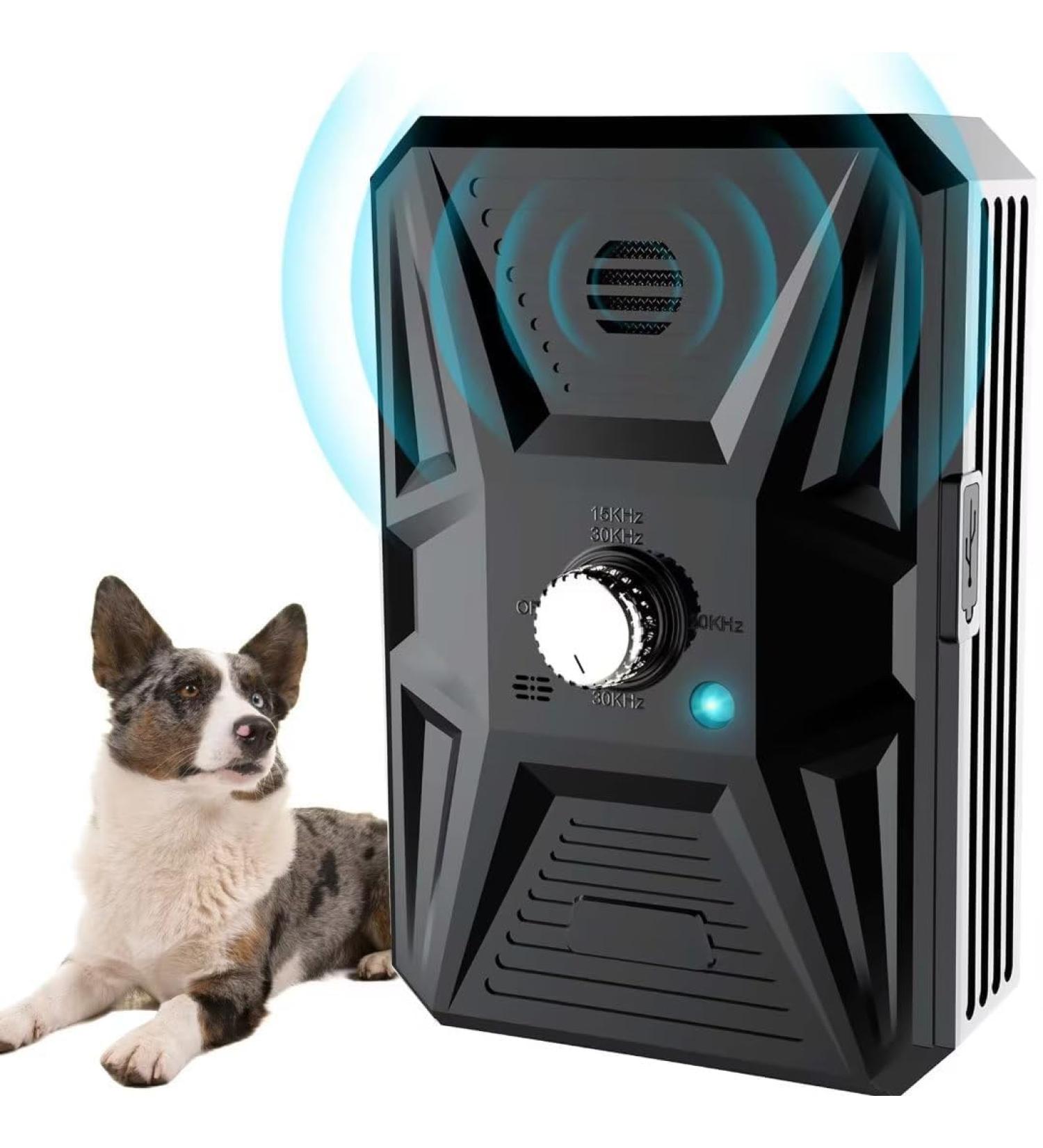 Queenmew Anti Bell Device for Dogs - 3 Modes Ultrasound Bark Control 33ft Range IPX4 Waterproof - Effective Training for Large & Small Dogs Indoors & Outdoors - Buy Online on GoSupps.com