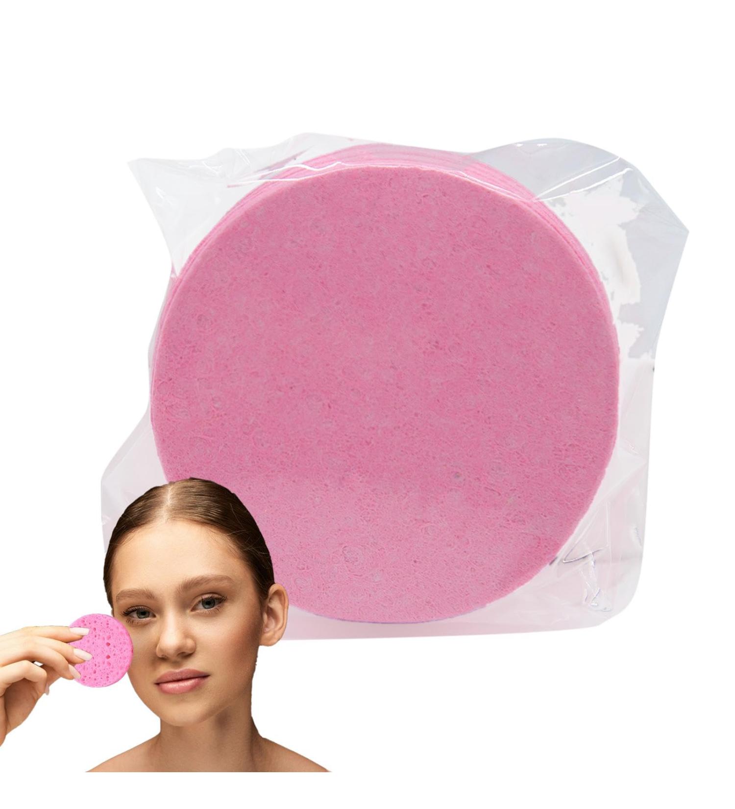 Face Wash Sponges | Natural Skincare Sponges for Gentle Exfoliation - Cosmetic Spa Sponges Makeup Remover Cleansing Pads for Personal Spa Esthetician Use - Buy Online on GoSupps.com