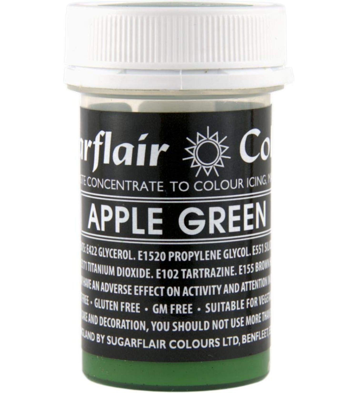 Sugarflair Food Colouring Paste Edible Gel - Pastel Apple Green - Buy Online on GoSupps.com