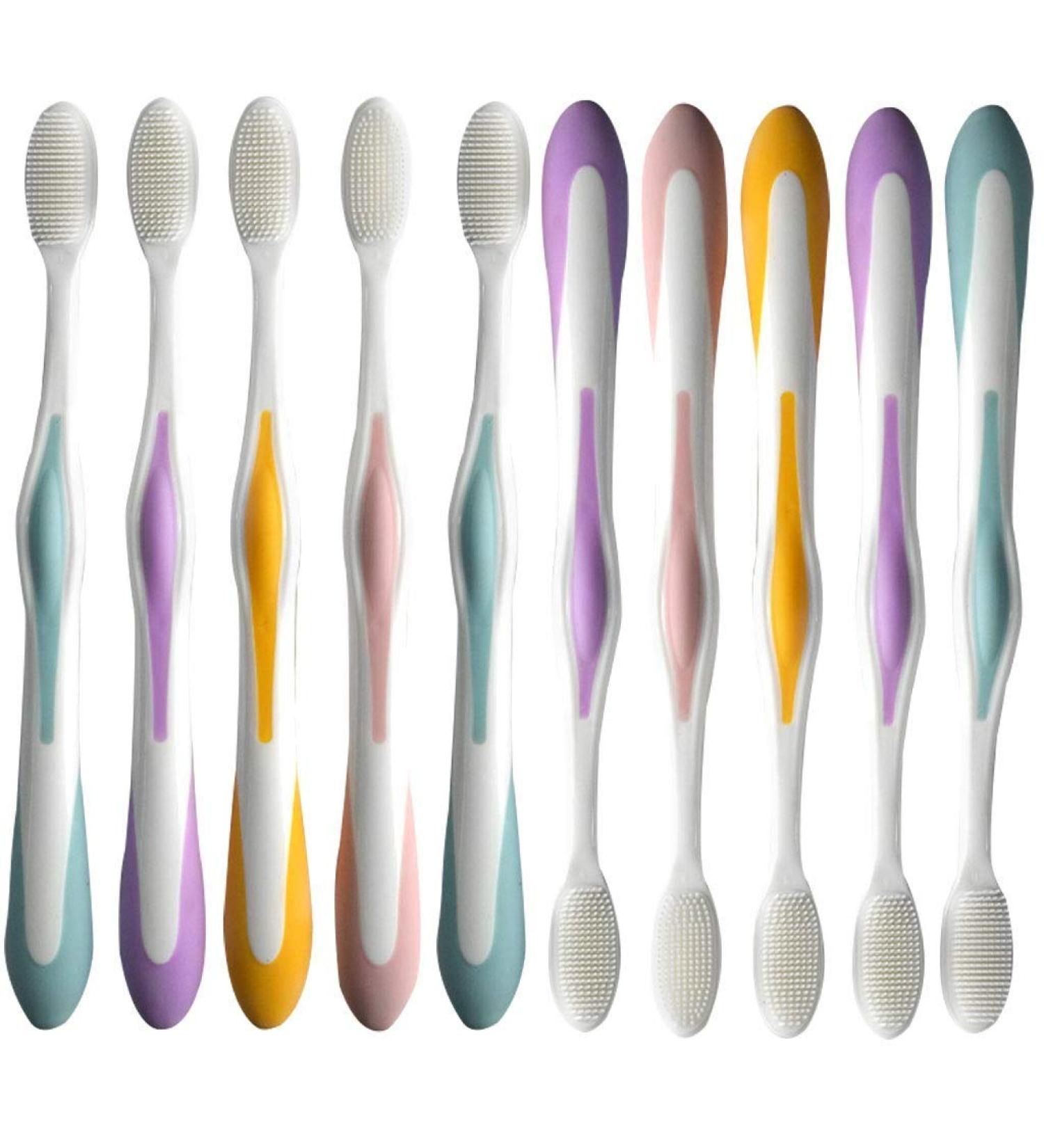 Wxpjmdfc Medium-Soft Toothbrushes - 10 Pack for Deep Cleaning & Stain Removal | Travel-Friendly Body Care - Buy Online on GoSupps.com