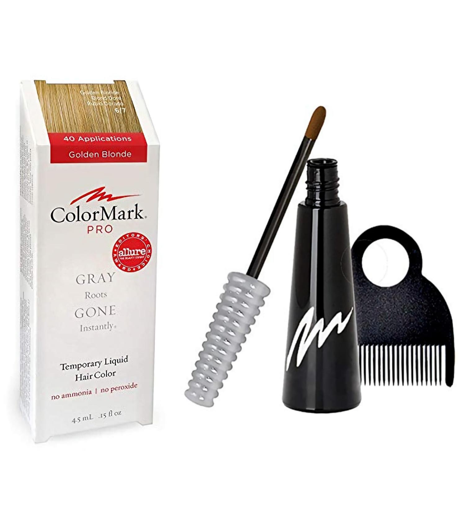 Close Out Sale - ColorMark PRO Golden Blonde Liquid Gray Root Touch Up Wand Applicator | Real Hair Color for Instant Coverage - Buy Online on GoSupps.com
