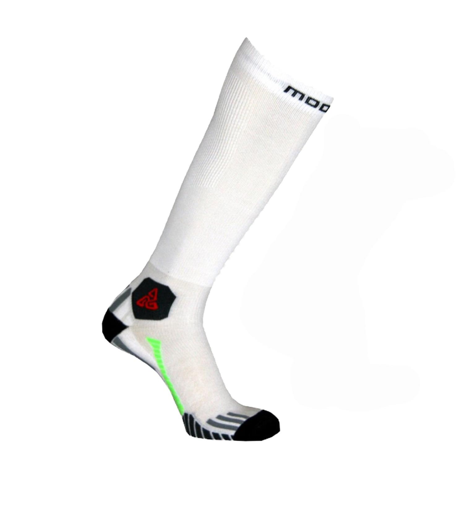 Moose DRIVE compression stockings compression socks sports socks silver fiber 46-47 white