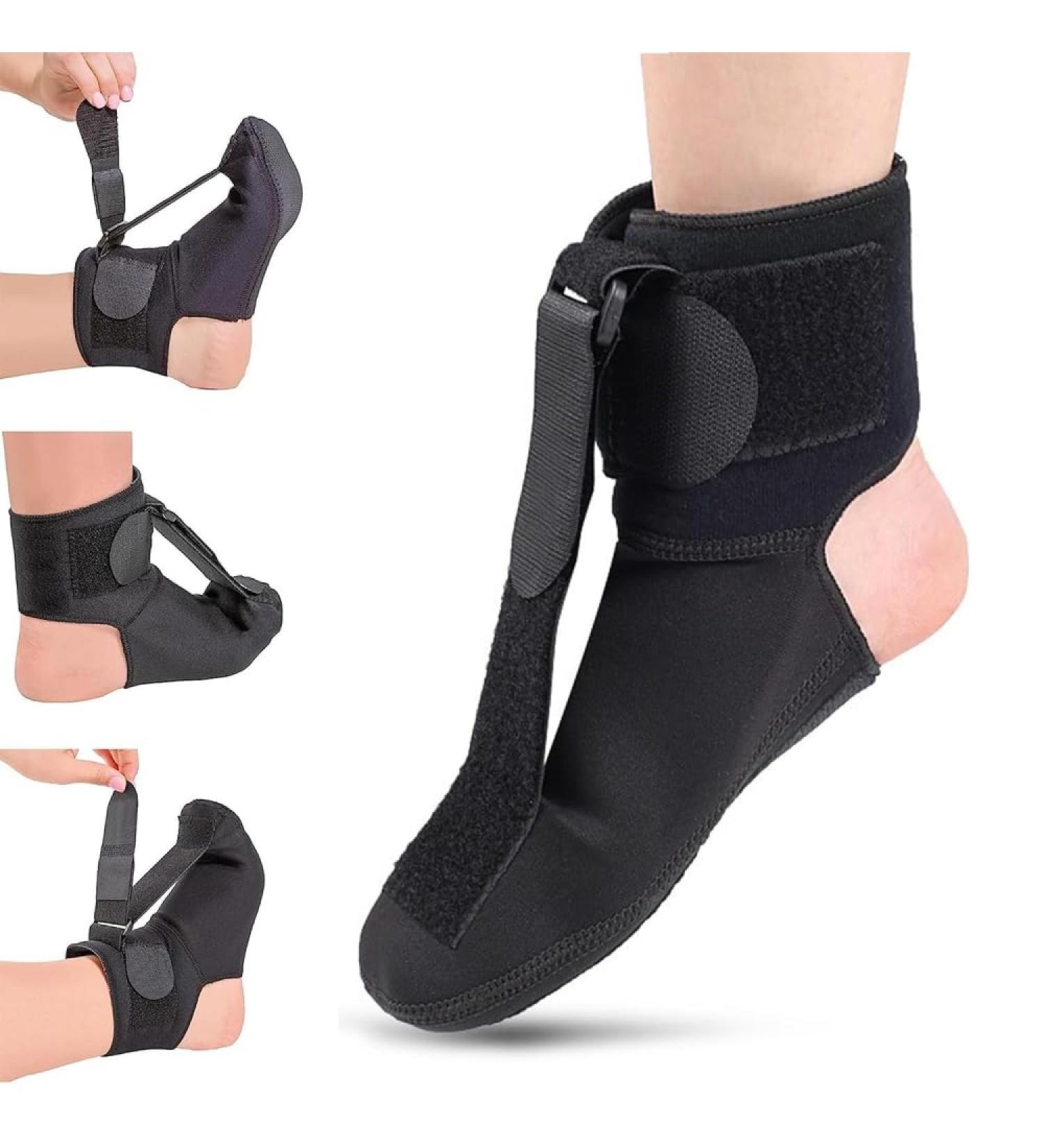 Plantar Fasciitis Night Splint Sock - Pain Relief for Achilles Tendonitis Foot Drop & Heel Pain - Medium Size - Buy Online on GoSupps.com