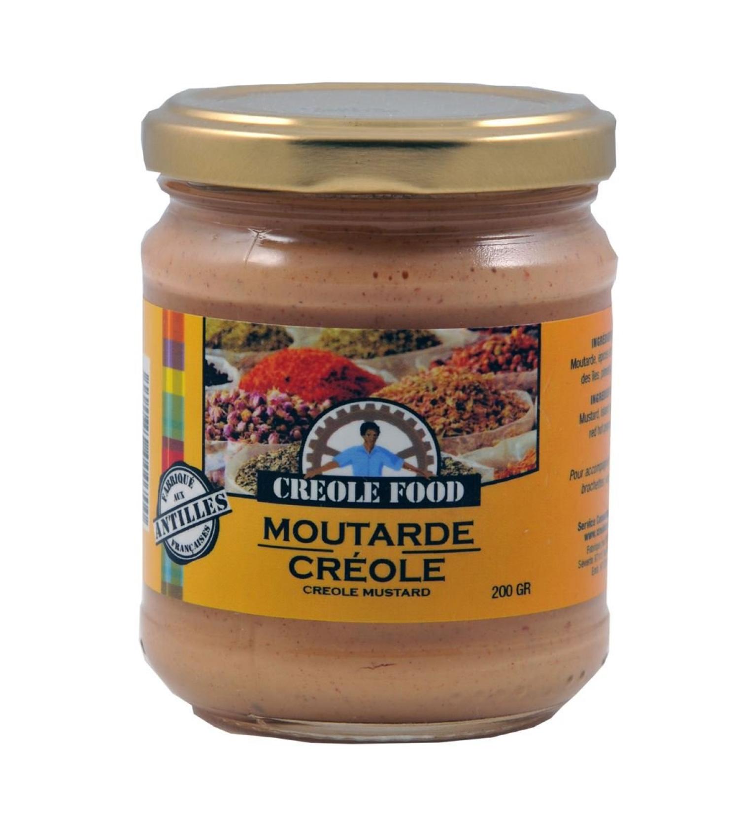 Creole mustard a condiment made from mustard and West Indian pepper 200 g