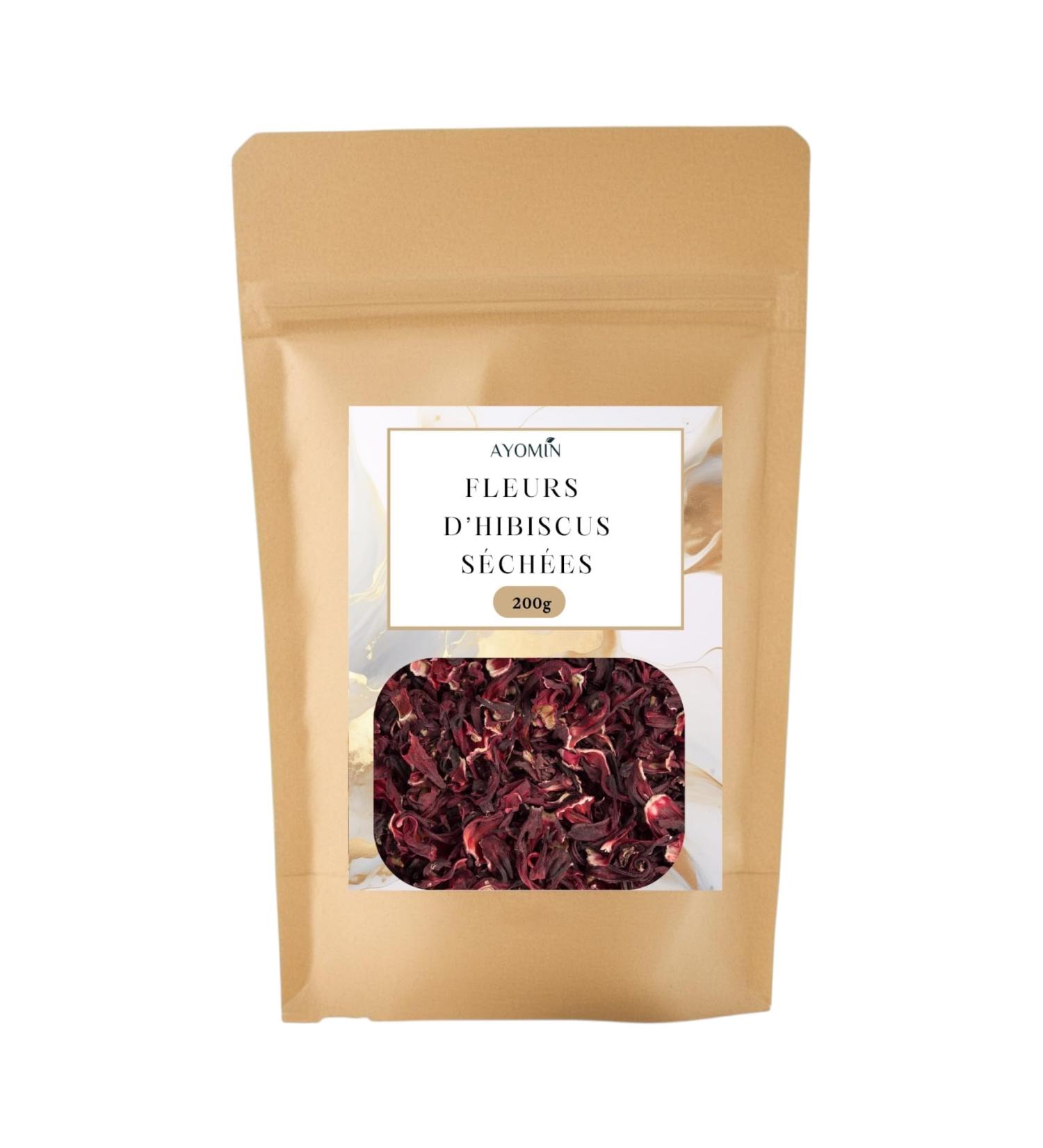 AYOMIN AYOMIN Dried Hibiscus Flowers Natural Bissap 200g Caffeine Free