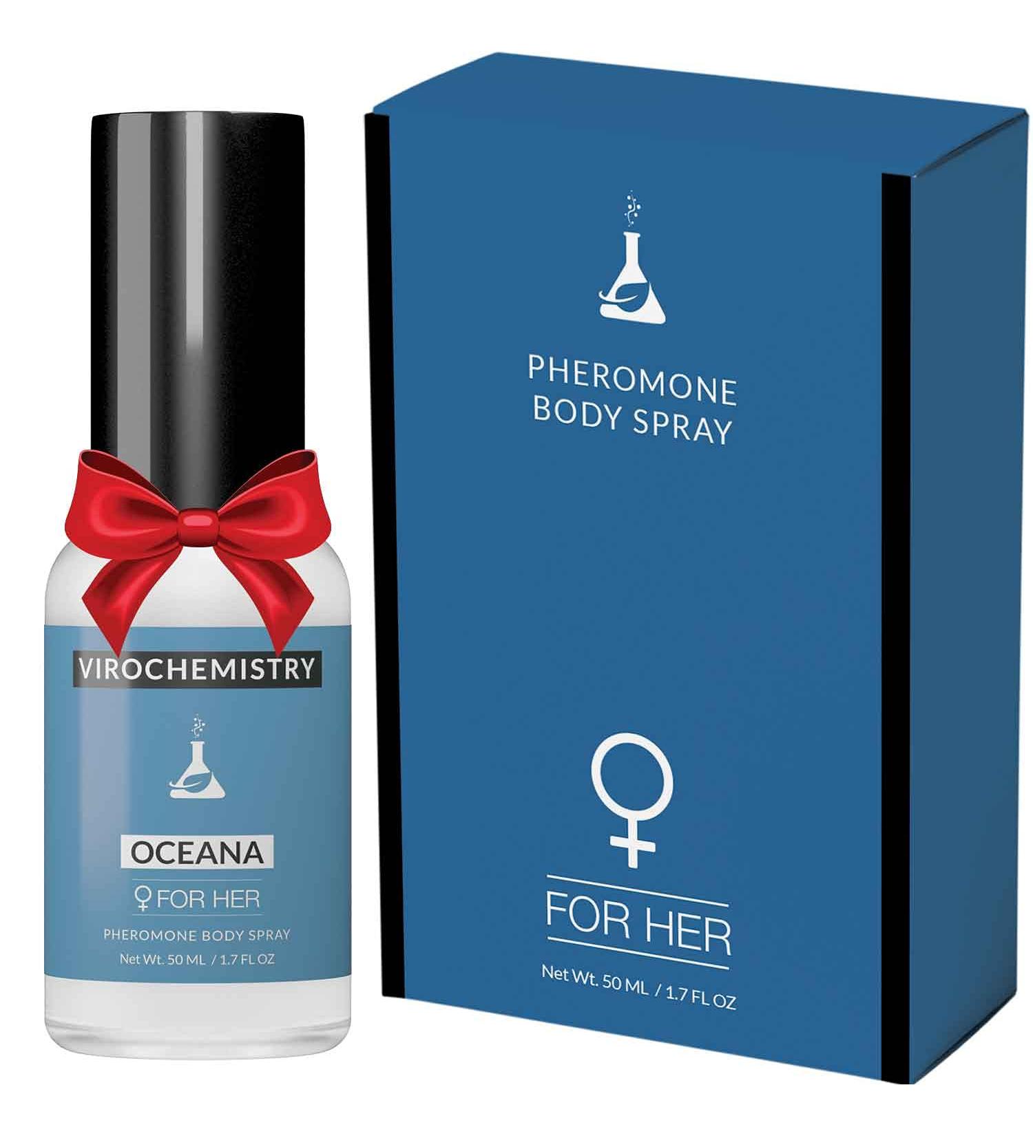 Pheromones For Women (OCEANA) Body Spray - Elegant Ultra Strength Organic Human Pheromones Fragrance Body Spray 50mL - Human Grade Pheromones to Attract Men  - Buy Online on GoSupps.com