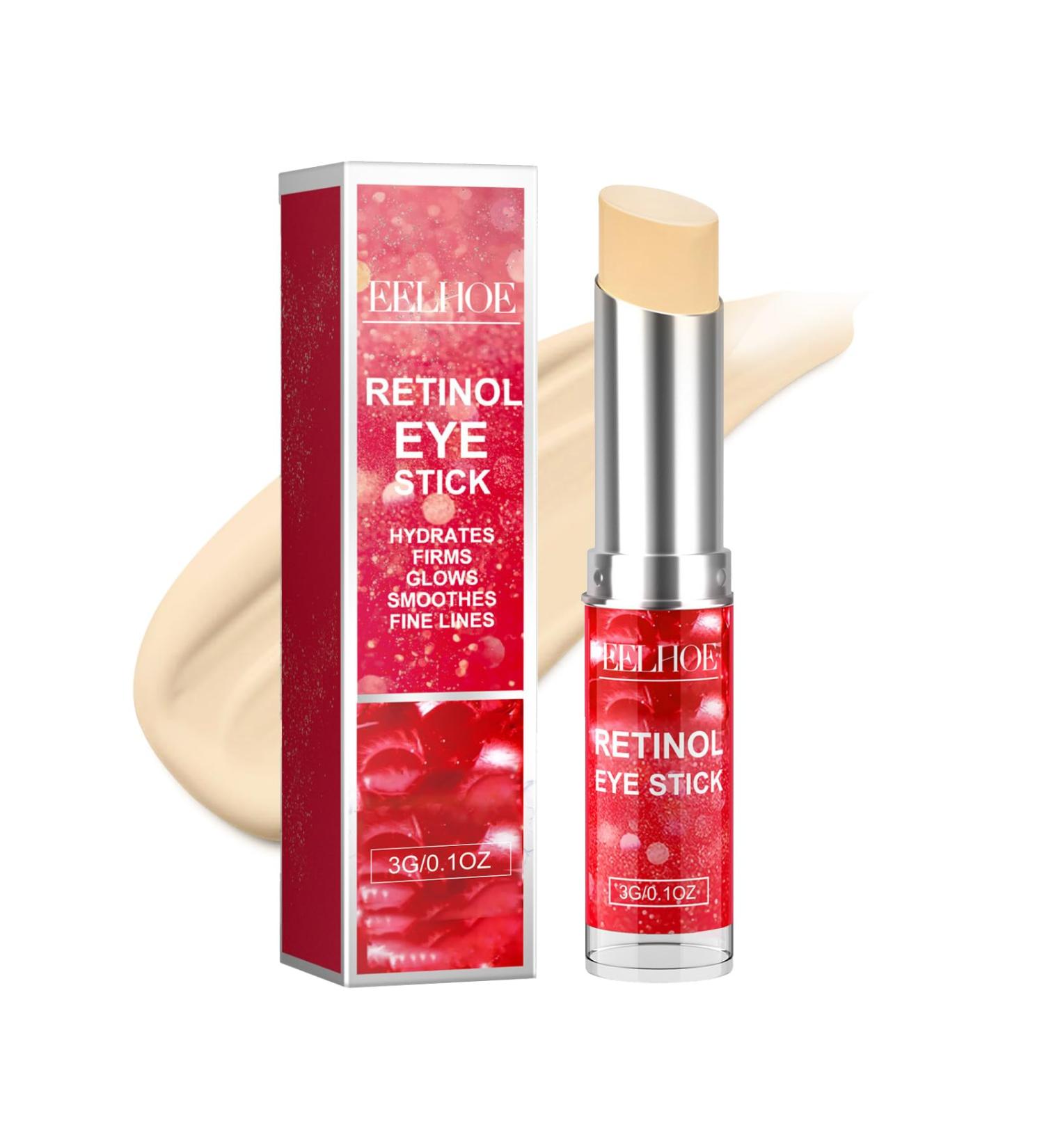 Retinol Eye Stick & Cream for Dark Circles | Anti-Aging Under Eye Balm | Moisturize & Firm Skin - Buy Online on GoSupps.com