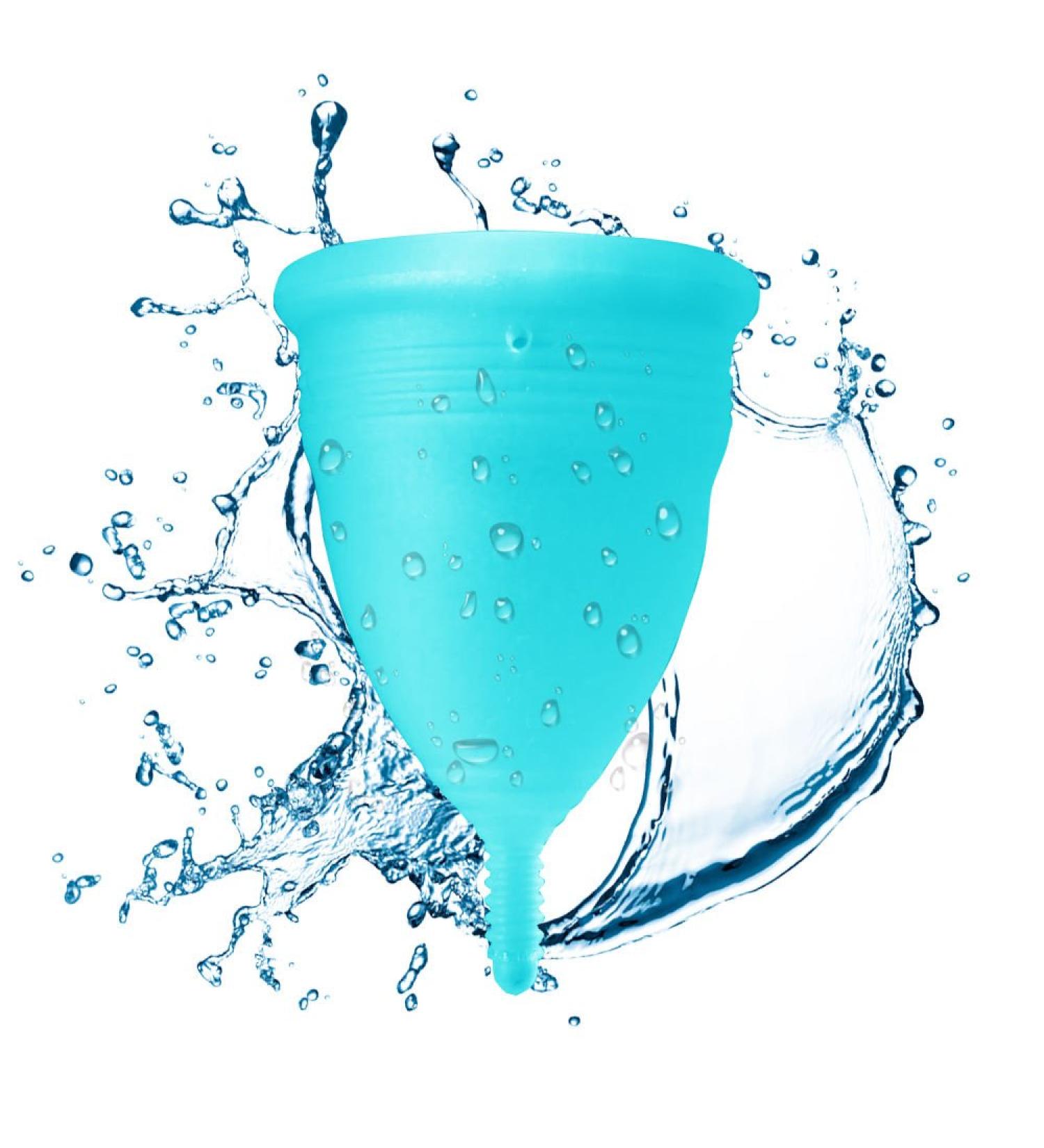 Blossom Menstrual Cup | Say No to Tampons | Reusable Silicone Period Cup (Small Blue) - Buy Online on GoSupps.com