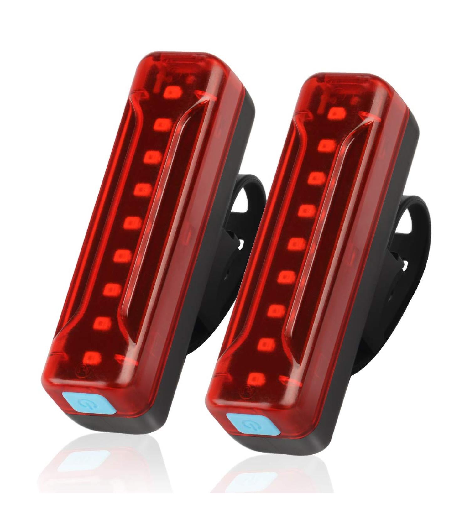 Ovetour USB Rechargeable Bike Tail Light 2 Pack - Ultra Bright LED Rear Light with 50 Hours Runtime | 5 Light Modes | IPX5 Waterproof | Includes 2 USB Cables - Buy Online on GoSupps.com