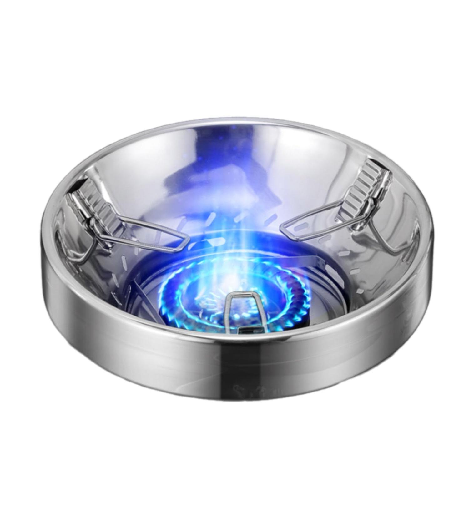 Thick Stainless Steel Gas Stove Cover Windshield Bracket Energy Saving Cover Kitchen Fireproof Reflective Windproof Stand Gas Stove Windshield Bracket Portable Outdoor Cooking Accessories Original Steel Color - Buy Online on GoSupps.com