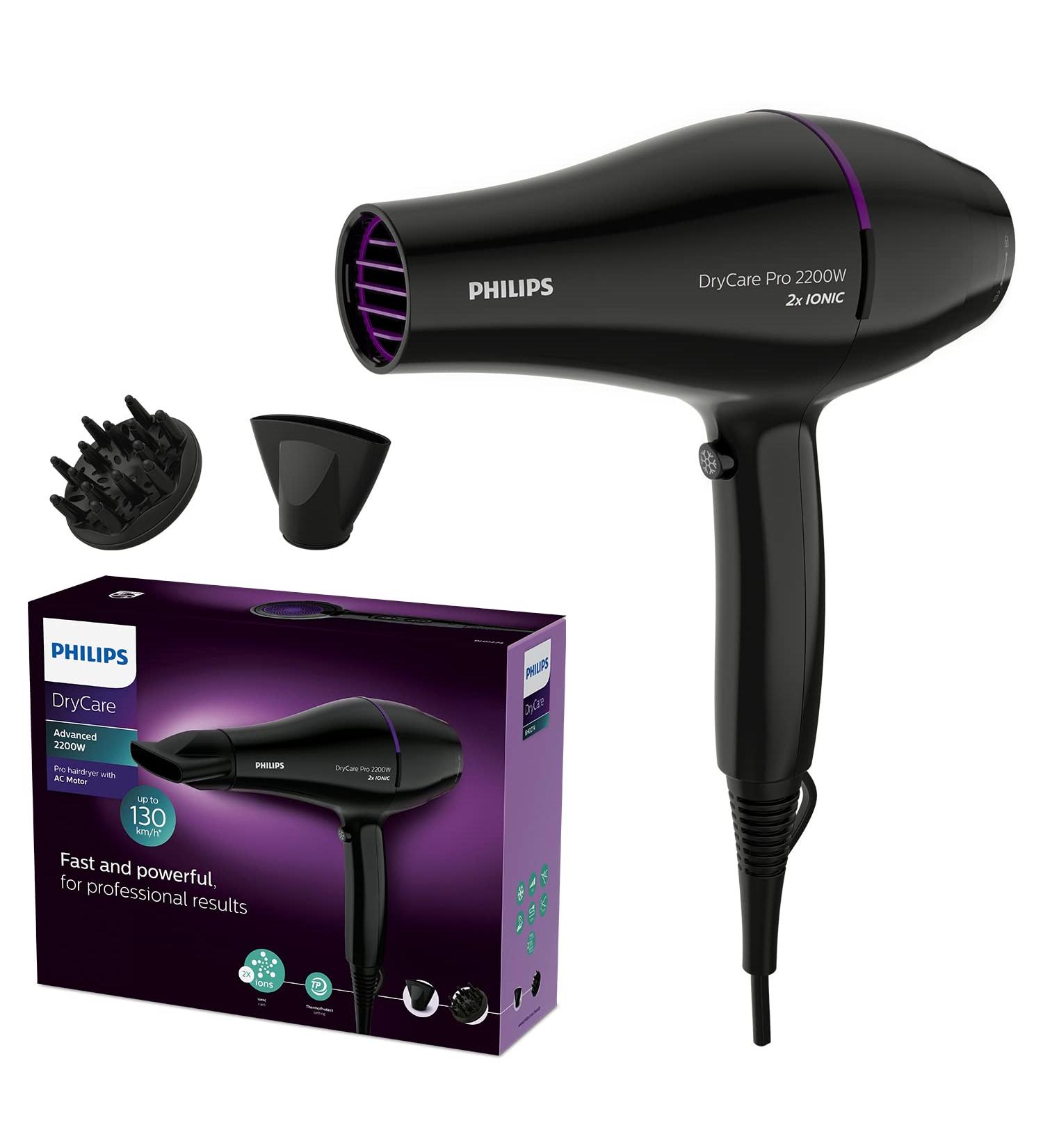 Philips DryCare Pro Hairdryer BHD274/00 - Powerful AC Motor for Fast Drying | International Shipping Available - Buy Online on GoSupps.com