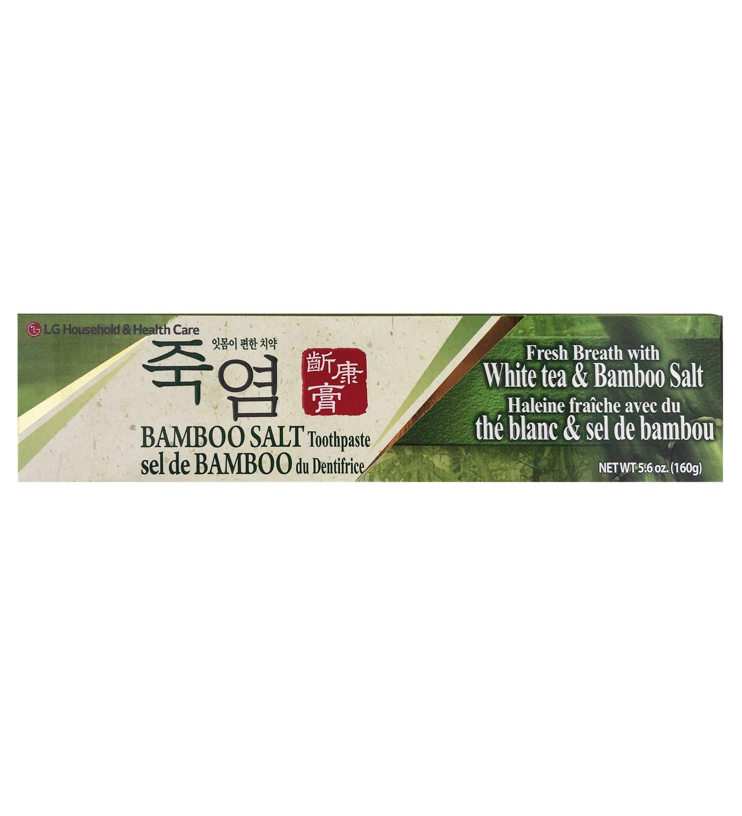 LG White Tea & Bamboo Salt Toothpaste 5.6oz (Pack of 6)